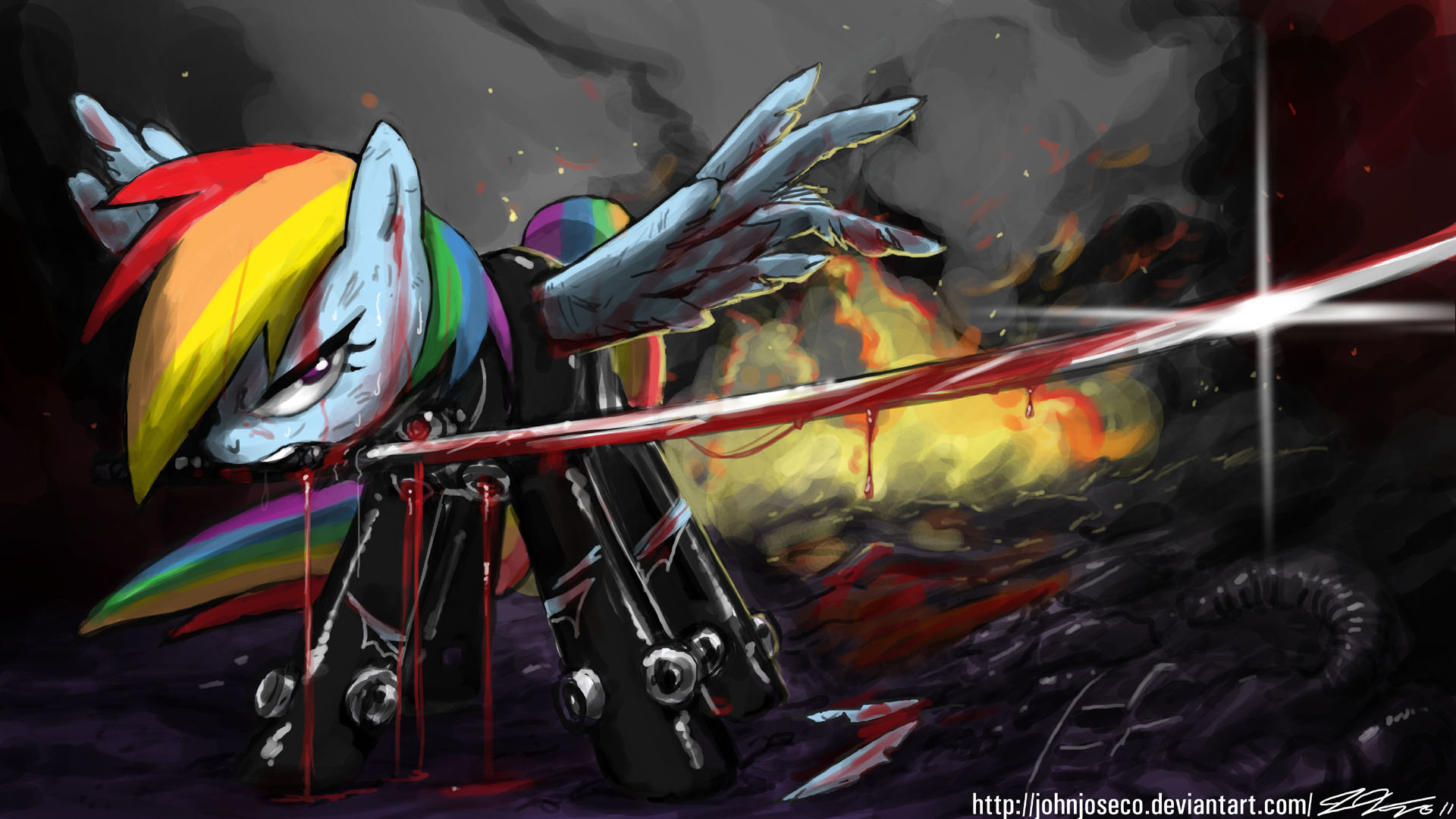Gantz Rainbow Dash by johnjoseco