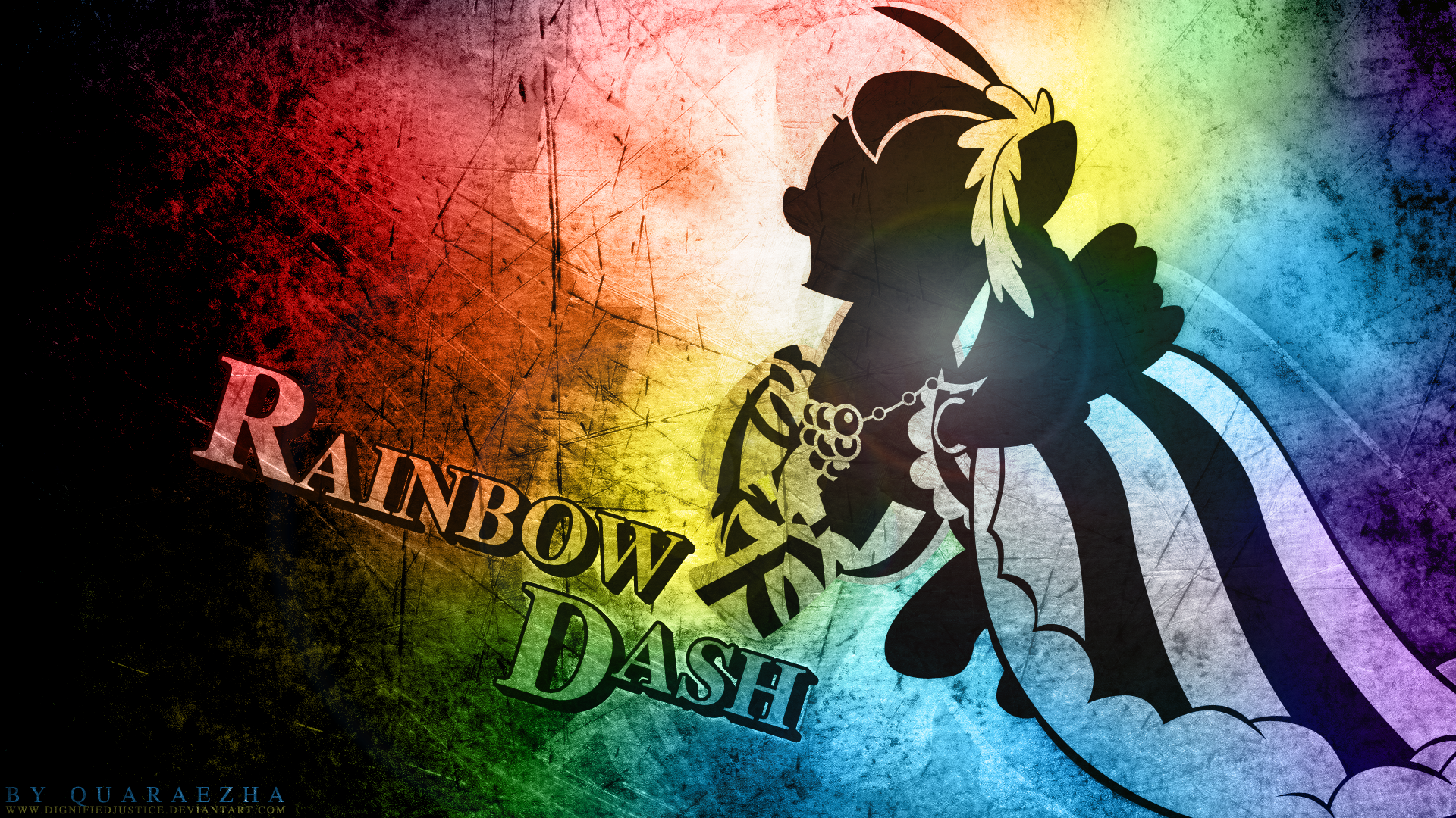 Rainbow Monochrome Grunge Wallpaper by Paradigm-Zero