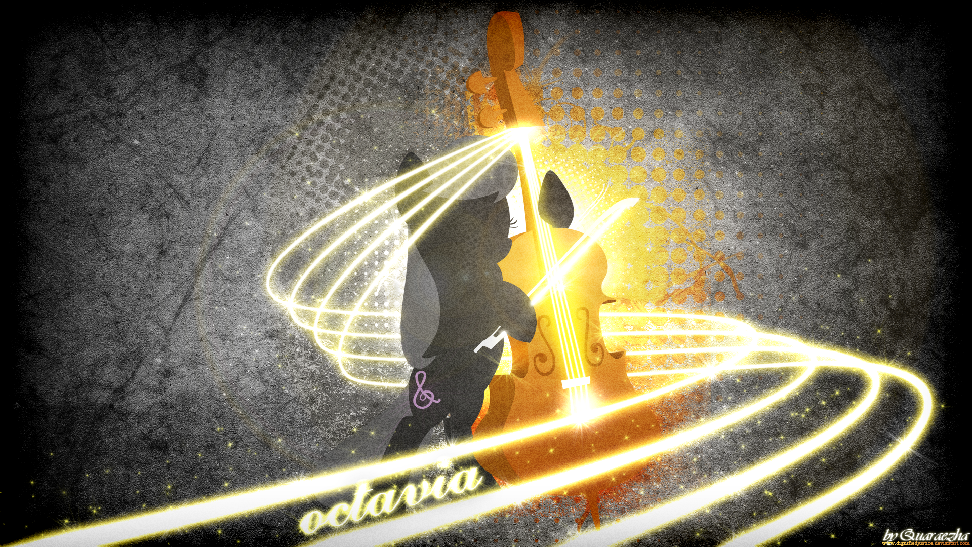Octavia Silhouette Symphony by MoongazePonies and Paradigm-Zero