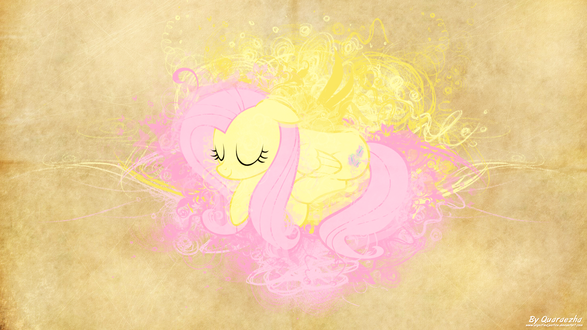 Parchment Splash | Fluttershy by kurokaji11 and Paradigm-Zero