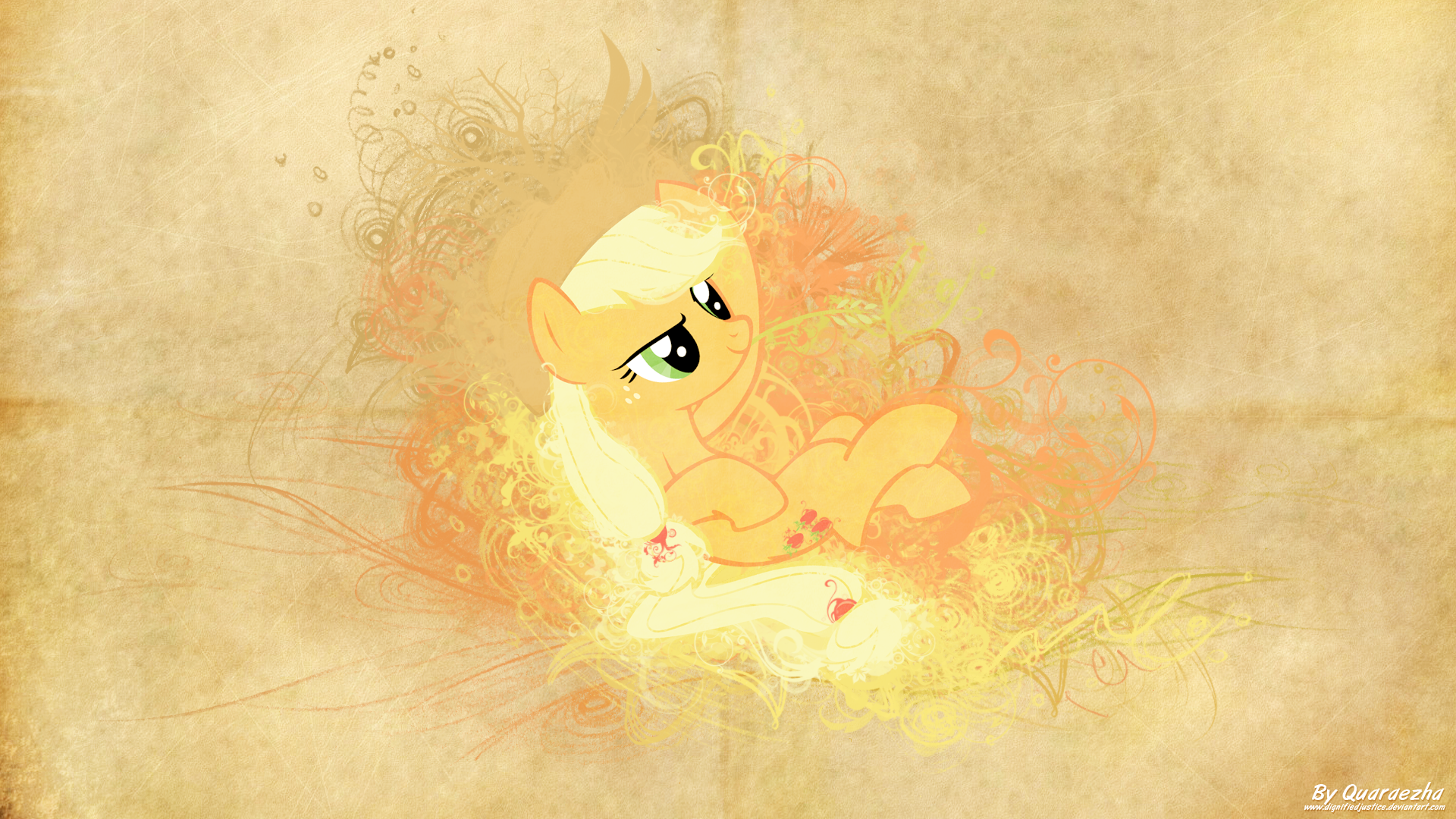 Parchment Splash | Applejack by Paradigm-Zero and Stinkehund