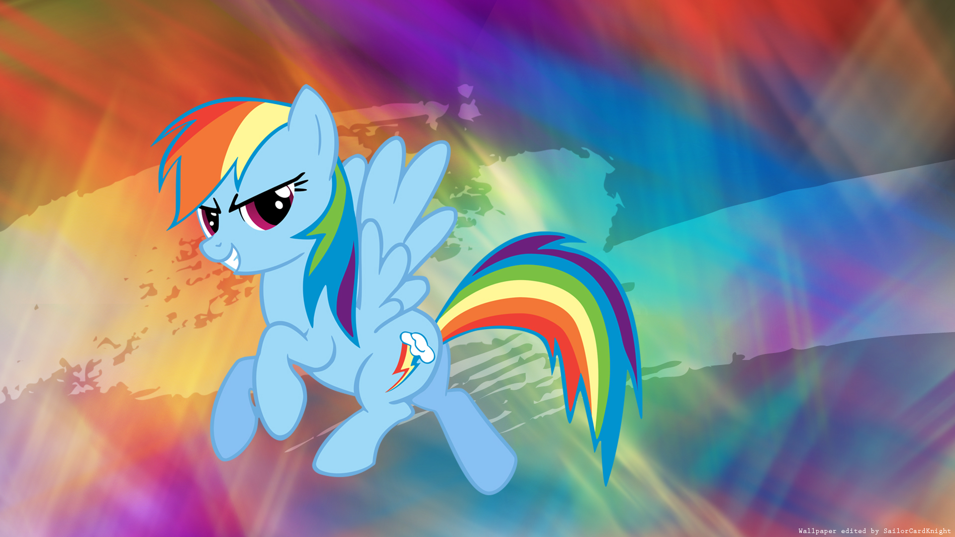 Rainbow Flash by SailorCardKnight and theaceofspadez