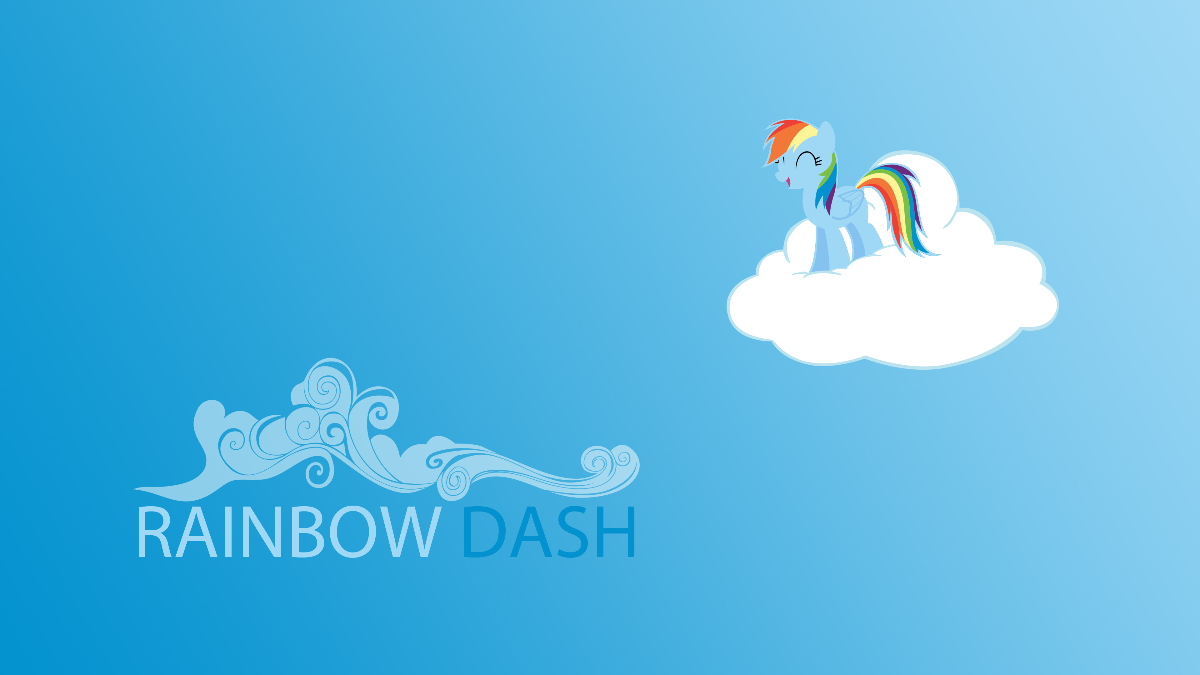 Rainbow Dash - minimalistic wallpaper by DaVca