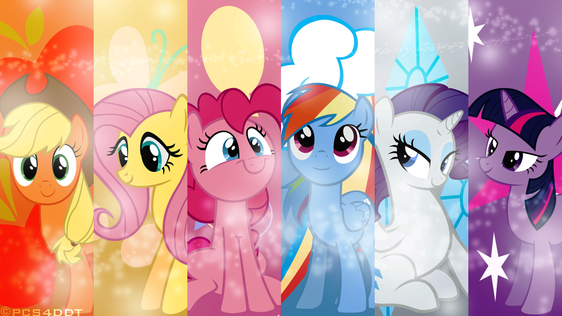 Mane 6 Bokeh by PCS4DDT