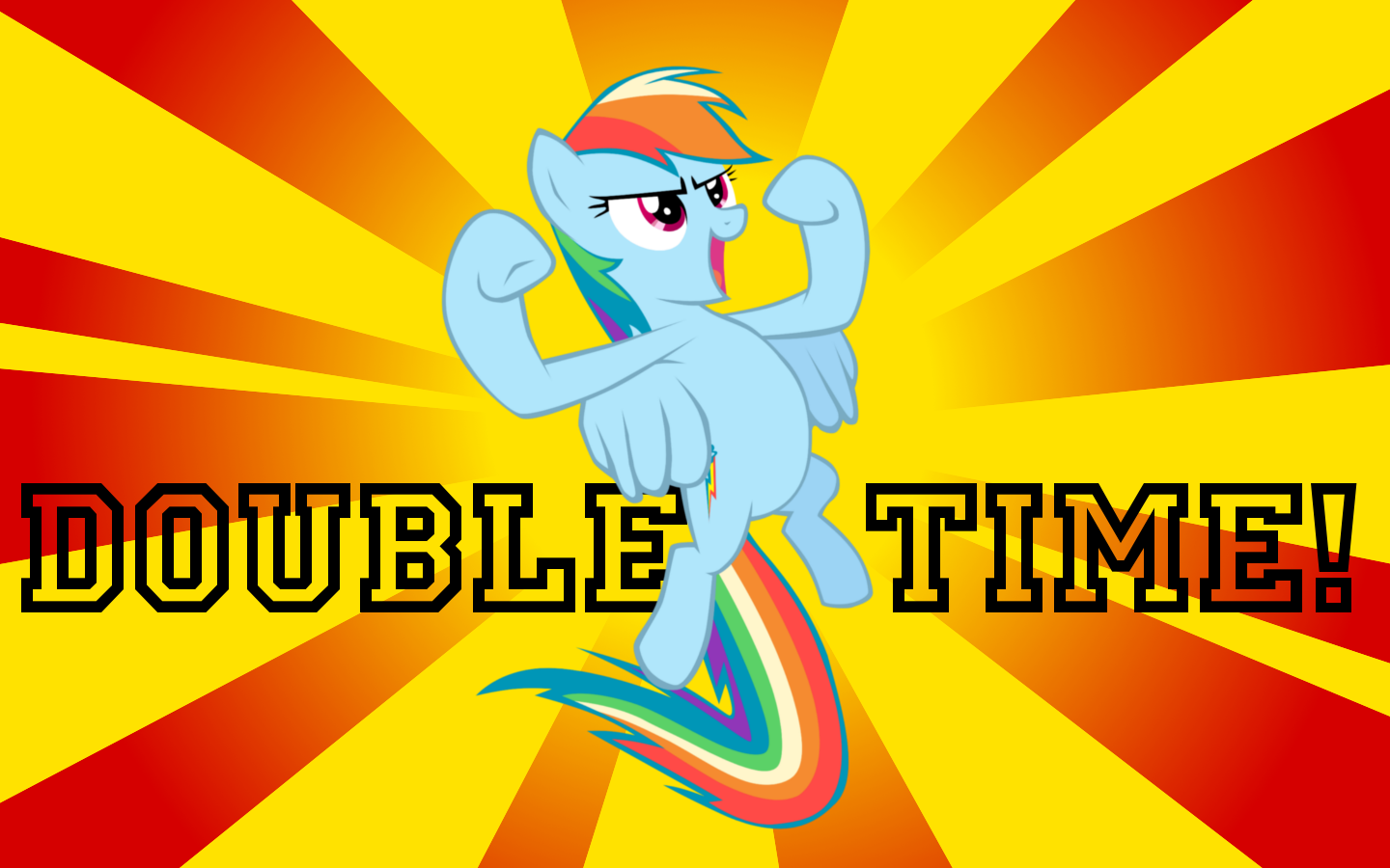 Double Time! - A Rainbow Dash Wallpaper by nowego
