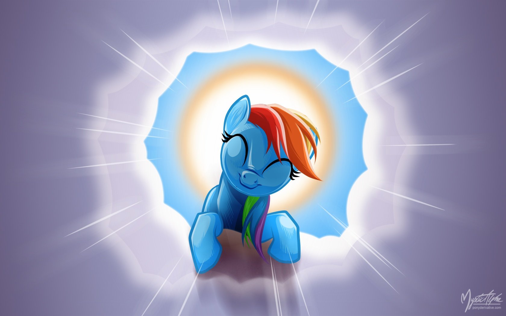 Rainbow Dash on a Cloud 06 by mysticalpha