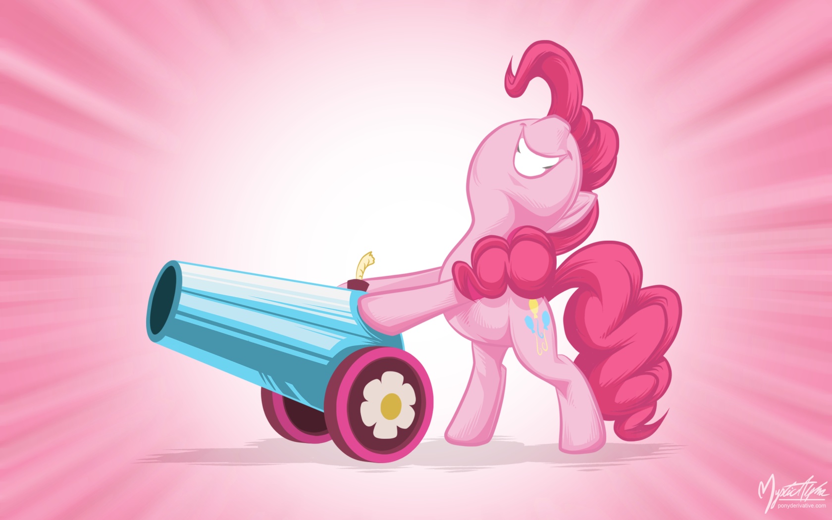 Pinkie Pie - Party Cannon Wall by mysticalpha