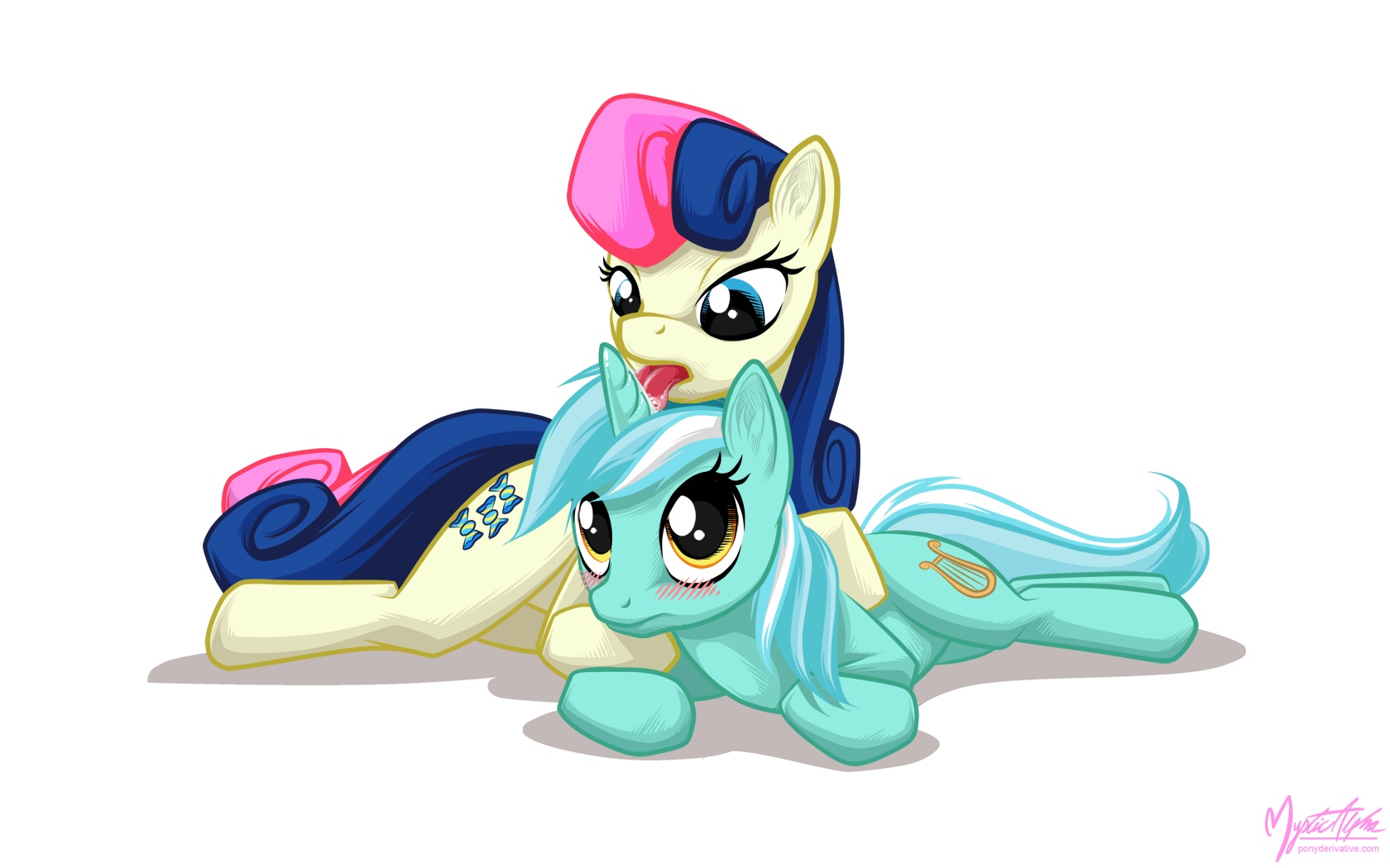 Bonbon + lyra Wallpaper by mysticalpha
