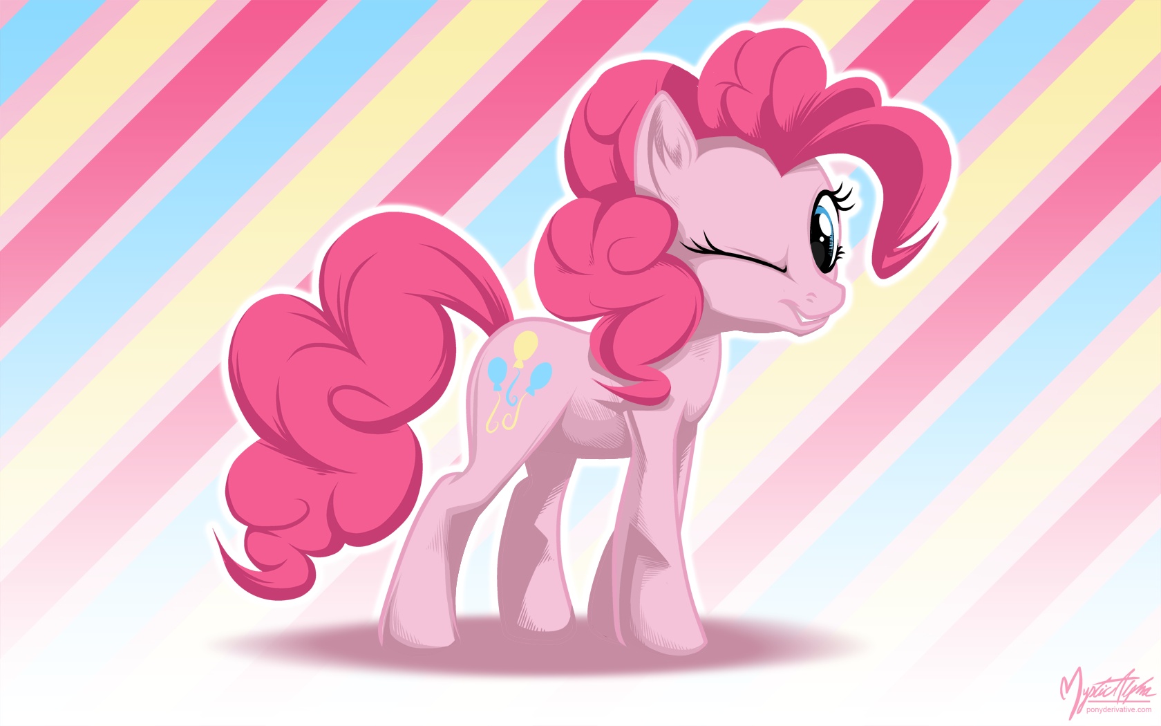 Pinkie Pie Wink Wall by mysticalpha