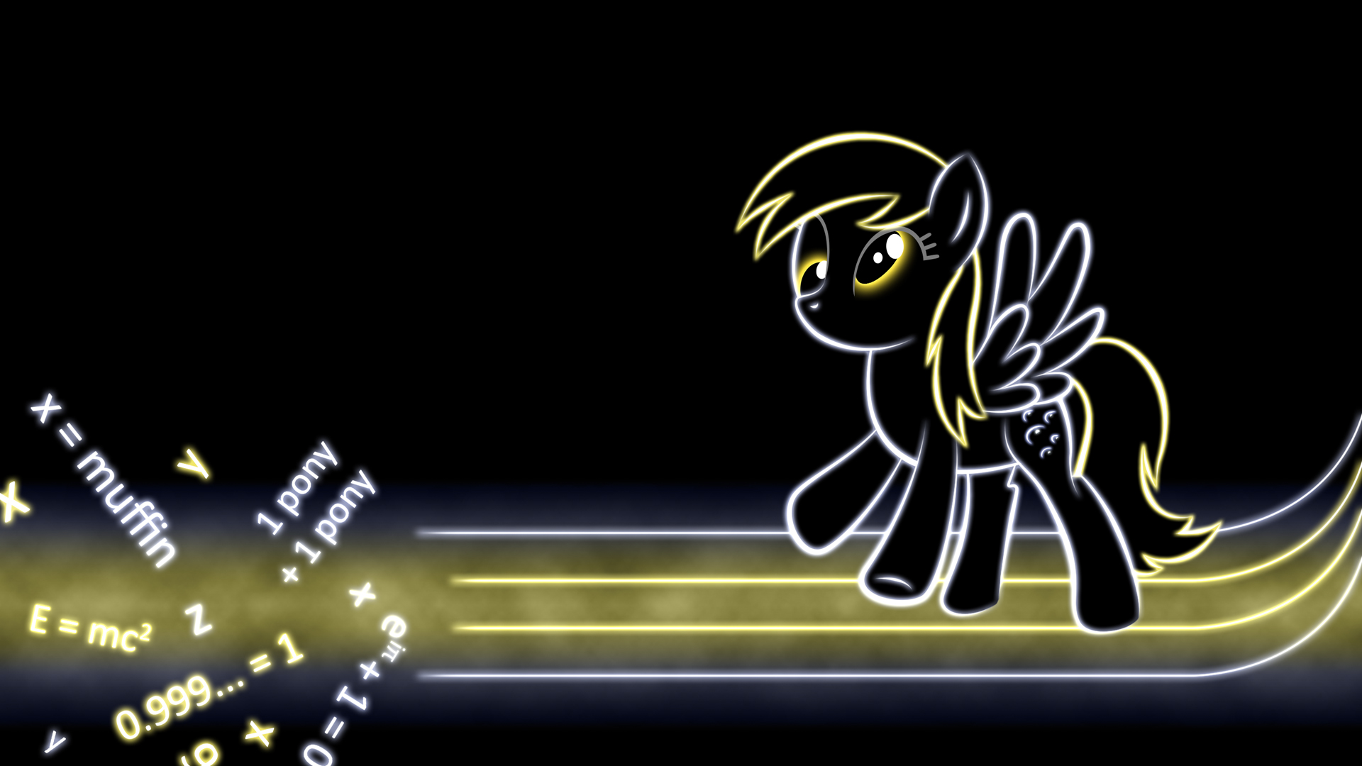 Derpy Hooves Glow Wallpaper by SmockHobbes