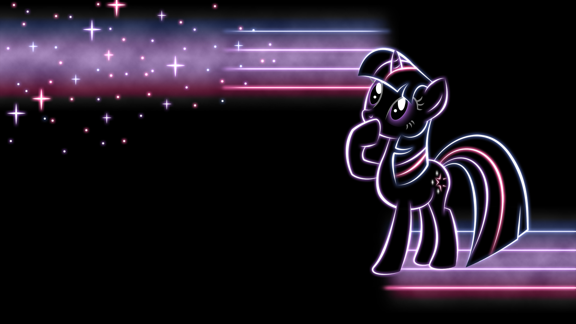 TwilightSparkle Glow Wallpaper by SmockHobbes