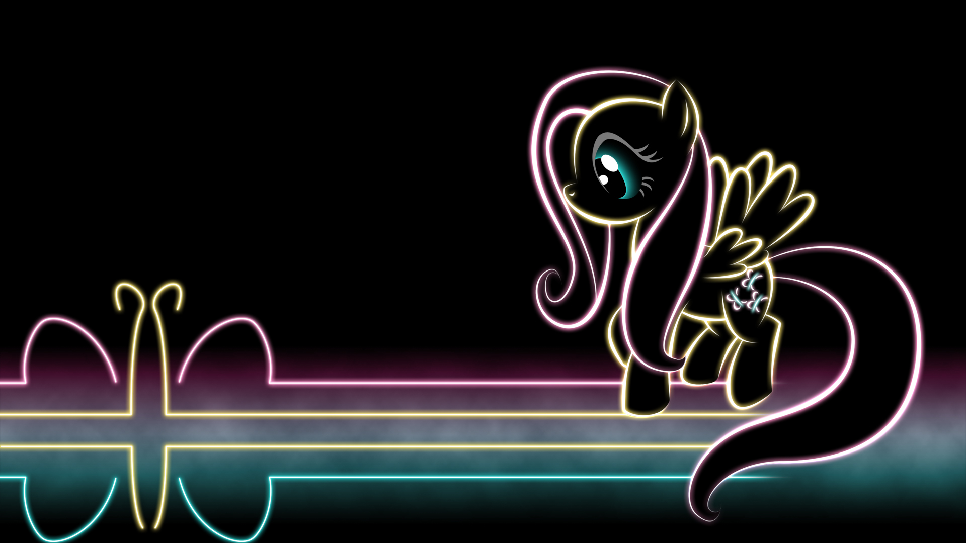 Fluttershy Glow Wallpaper by SmockHobbes