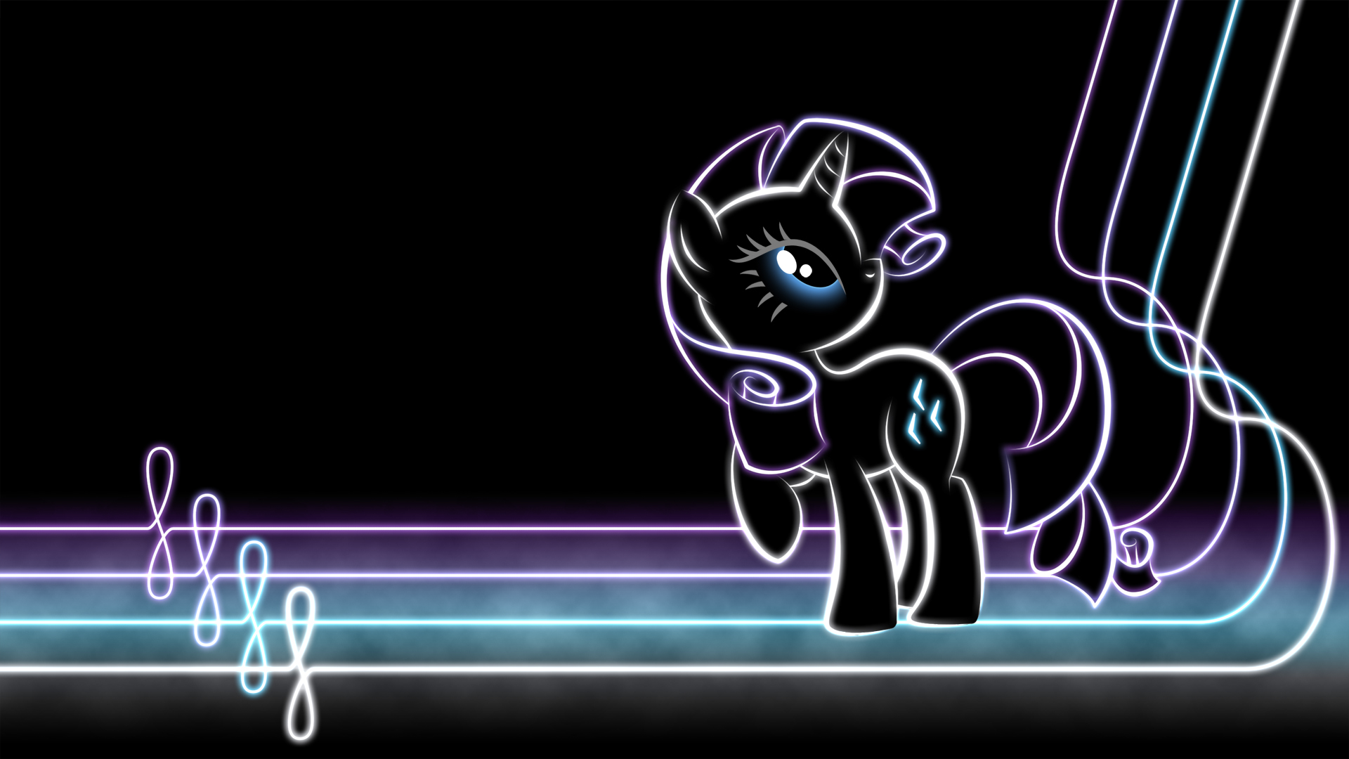 Rarity Glow Wallpaper by SmockHobbes