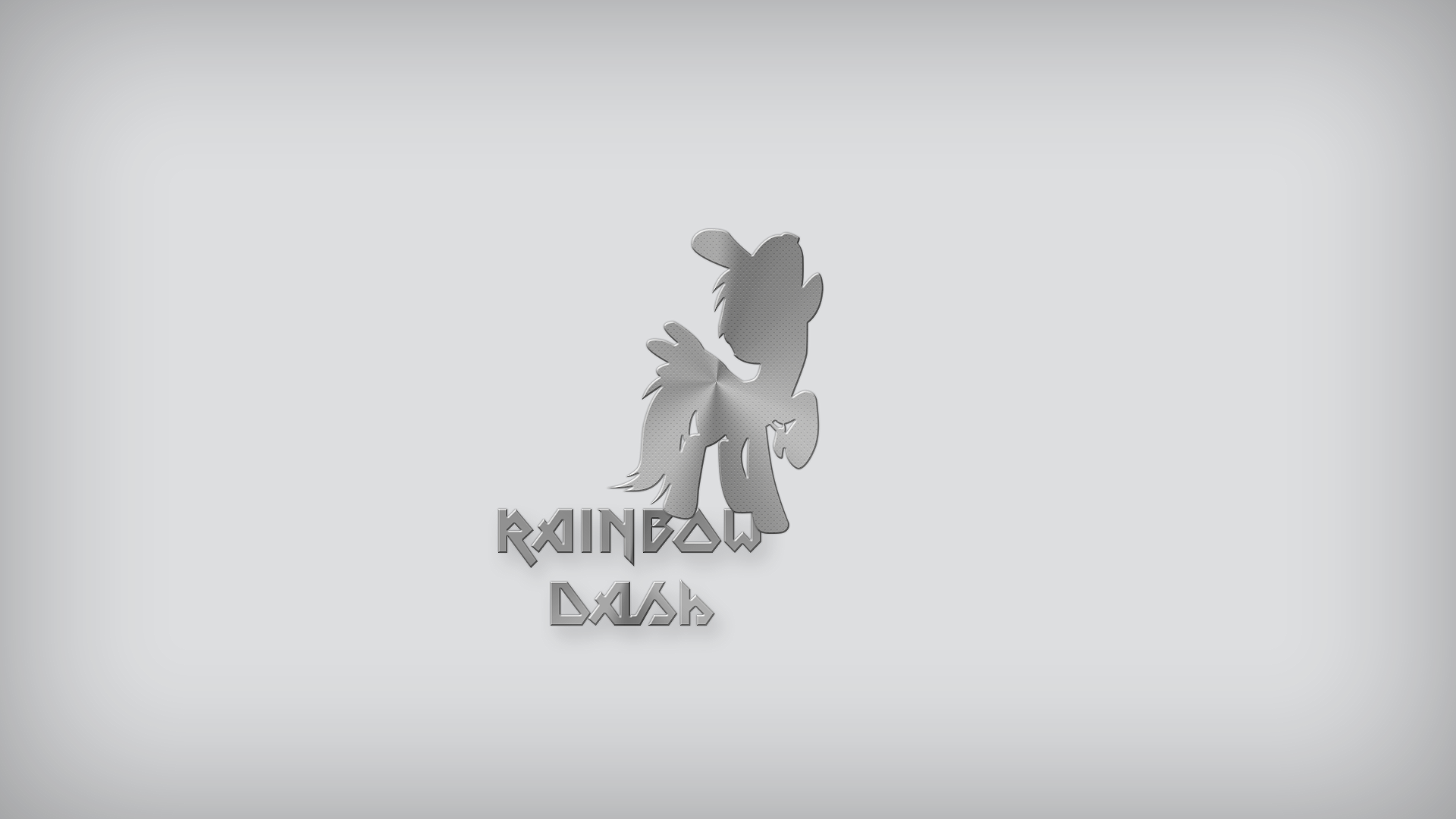 Rainbow Dash - Brushed Metal Type 3 by EphemeralBlue and Somepony