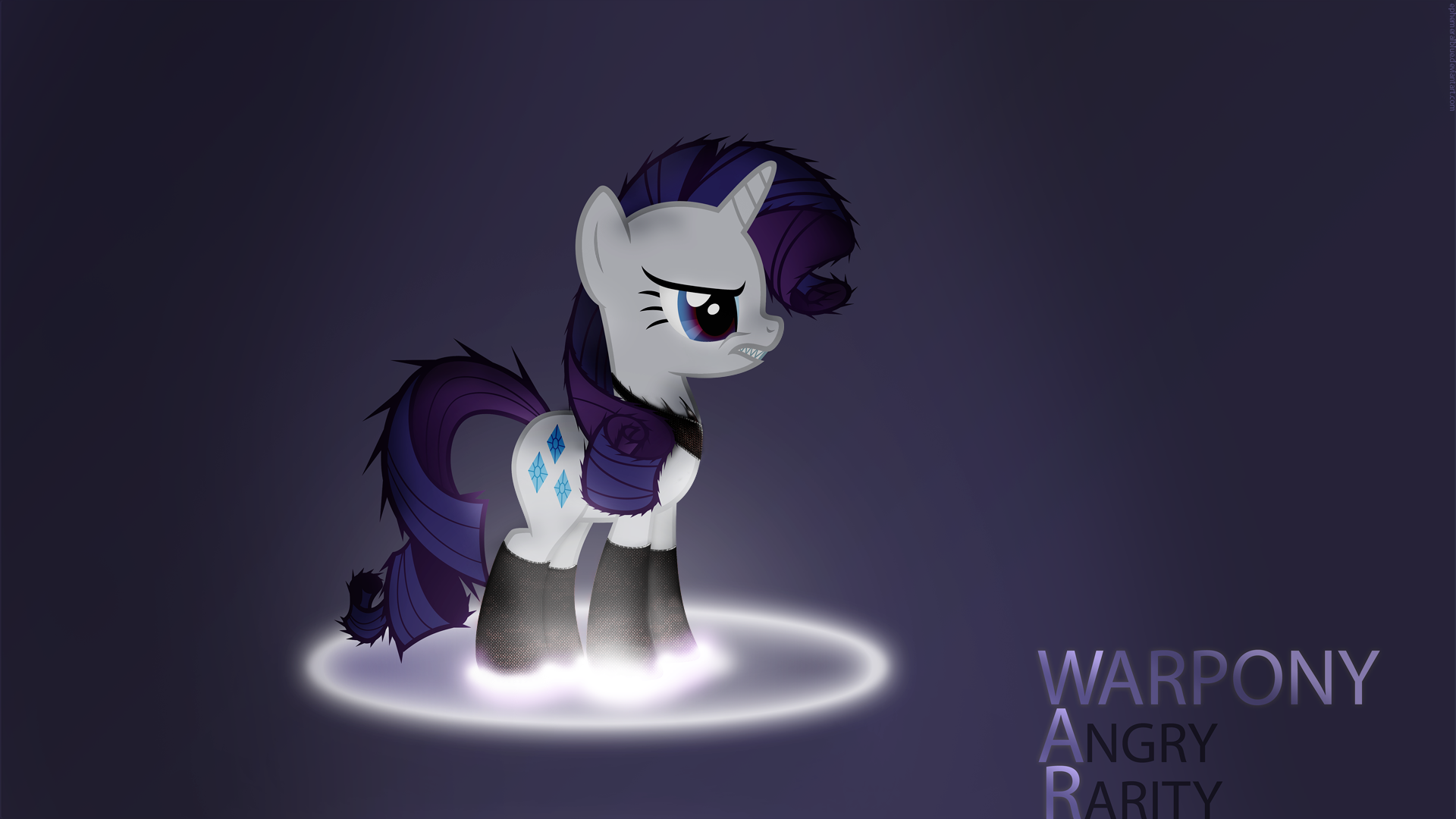 WarPONY - Angry Rarity by adamlhumphreys and EphemeralBlue