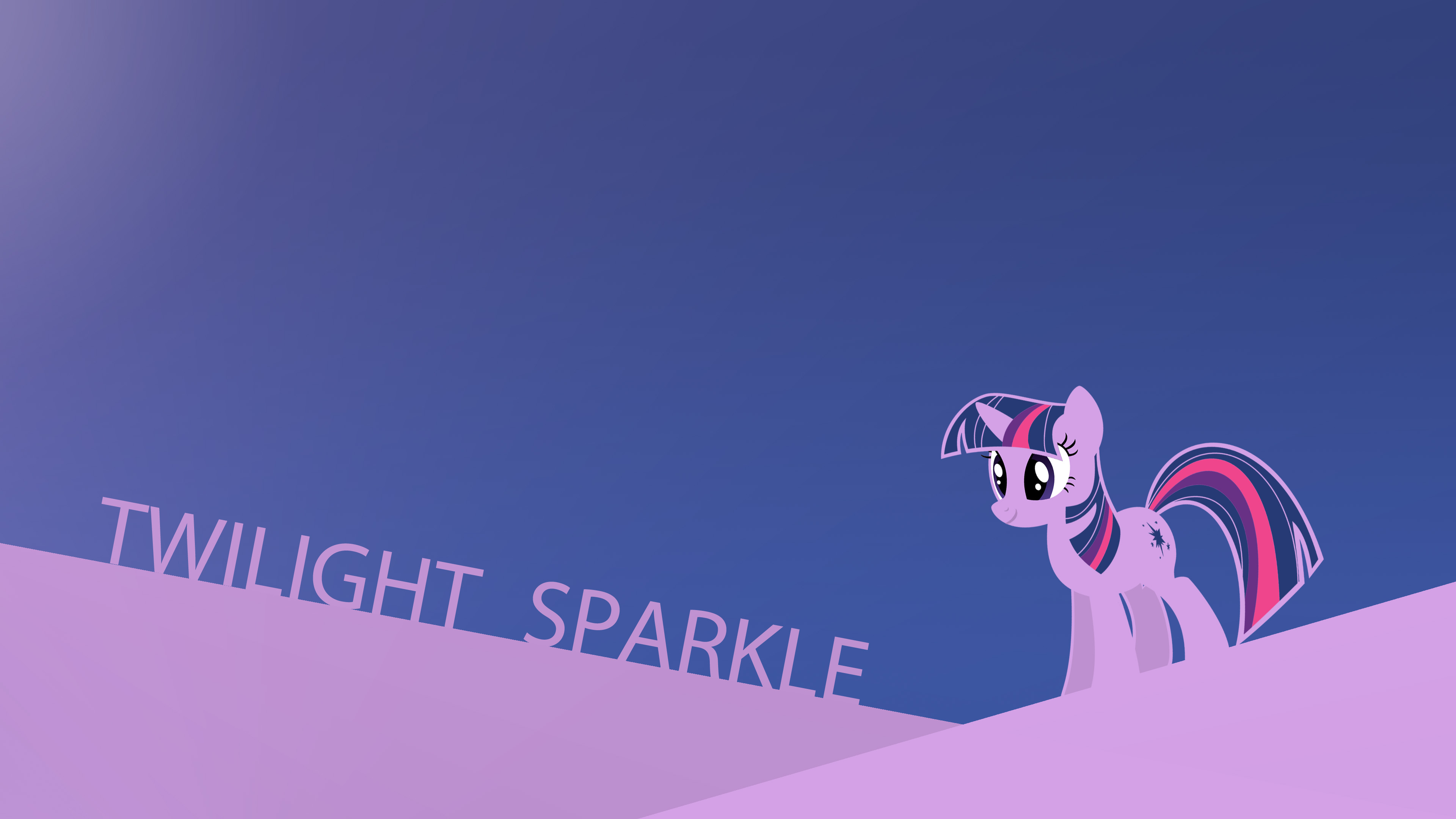Twilight Sparkle - minimalistic wallpaper by DaVca