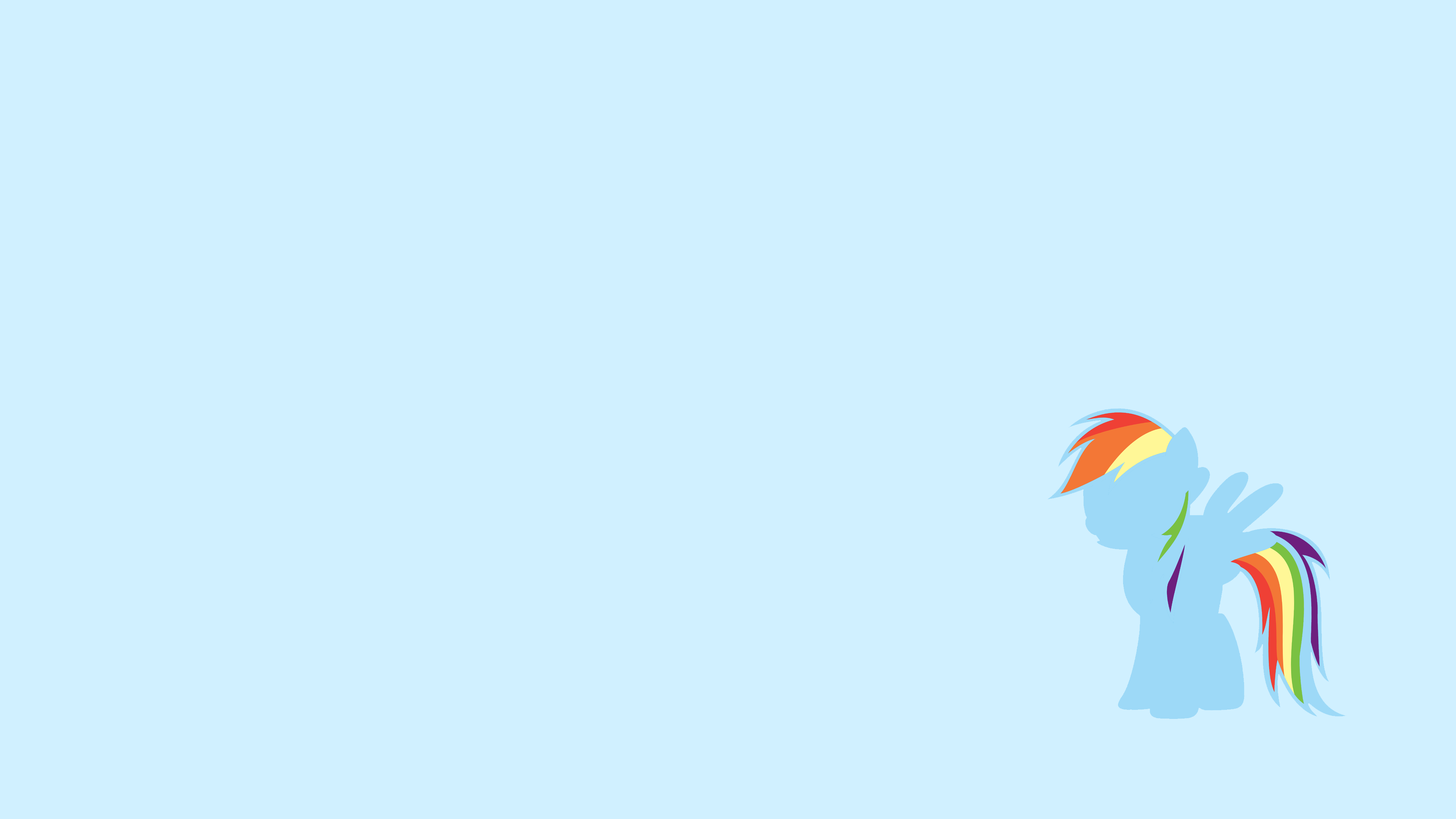 Simple Wallpapers - Rainbow Dash by DaVca