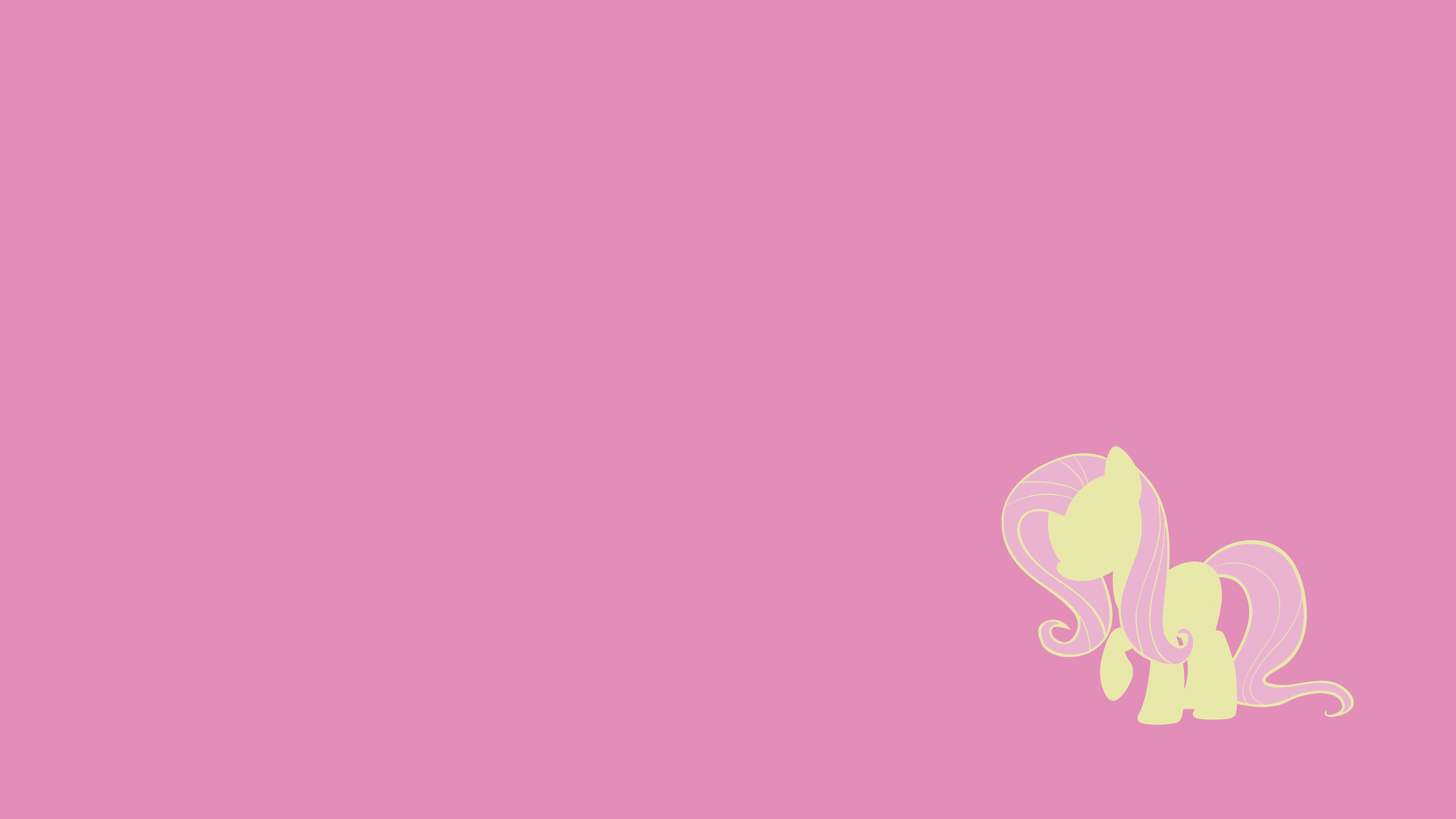 Simple Wallpapers - Fluttershy by DaVca
