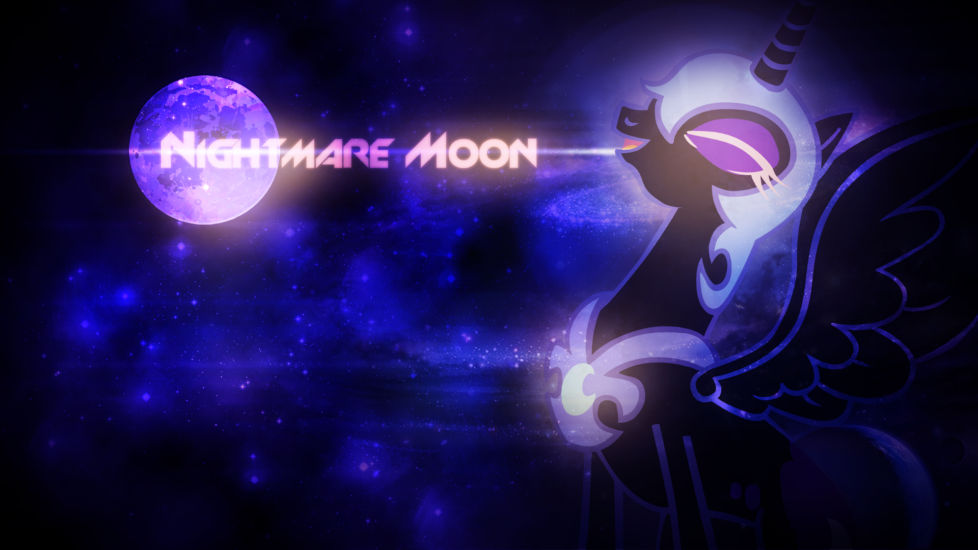 Nightmare Moon Wallpaper by SandwichDelta and Somepony