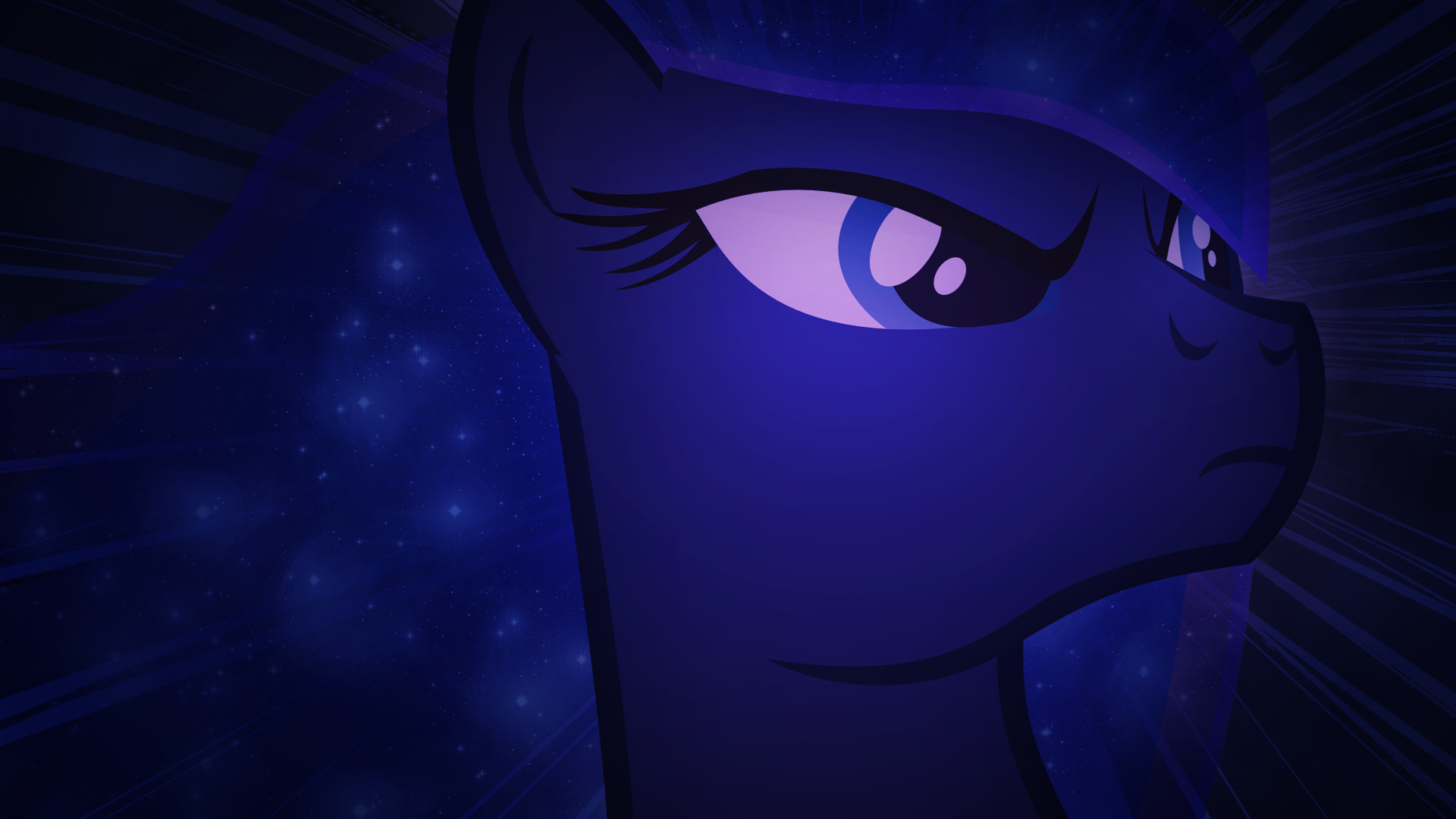 Luna Glares off at Something Outside Your Desktop by kintexu2 and SandwichDelta
