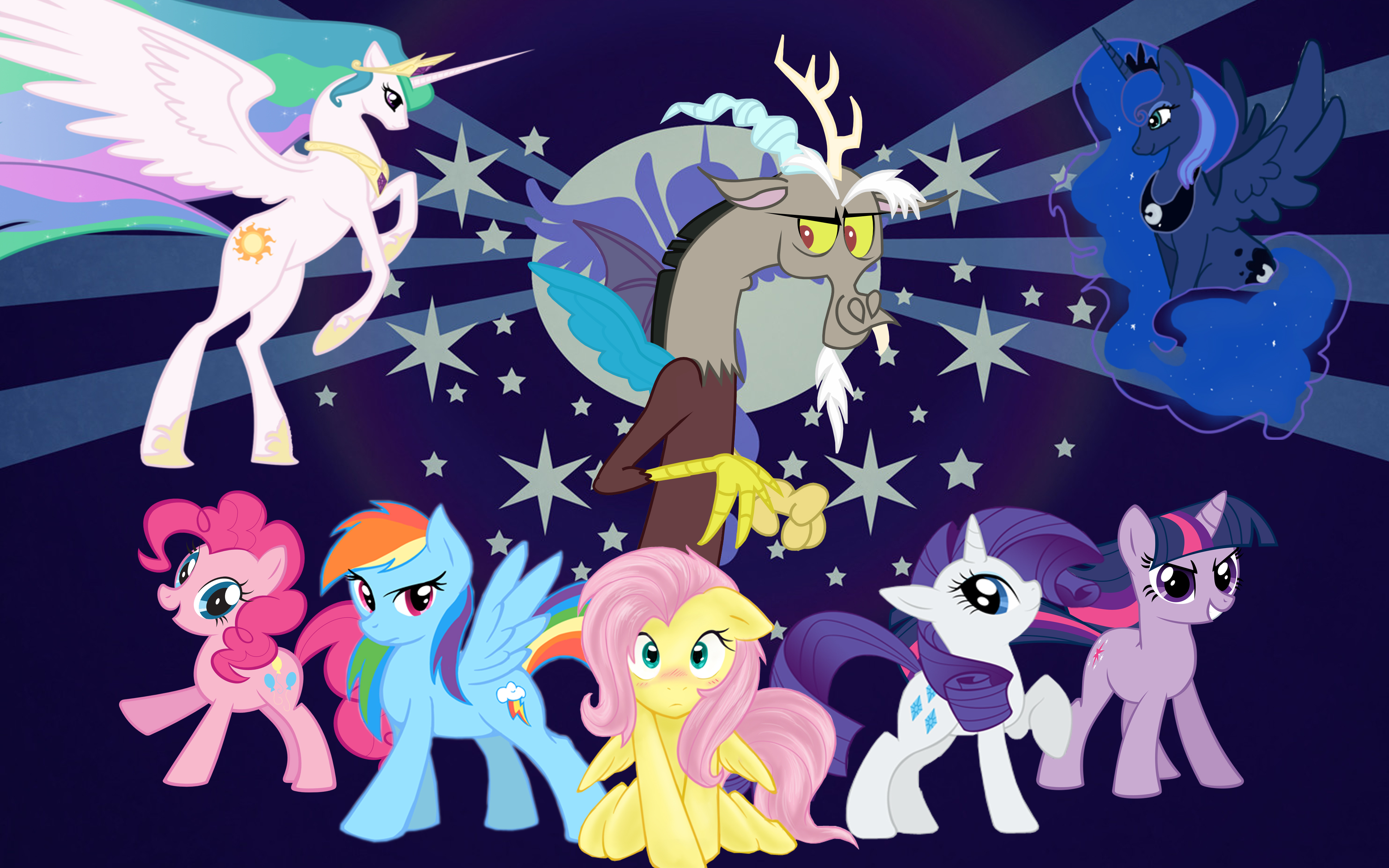MLP Wallpaper by Ambris, Cleventine, ExtrahoVinco, OceanBreezeBrony, Silverymimiga and The-Smiling-Pony