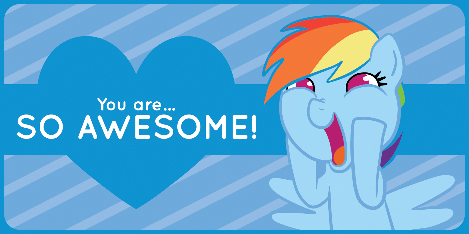 Rainbow Dash Valentine's Day Card by Jellosie