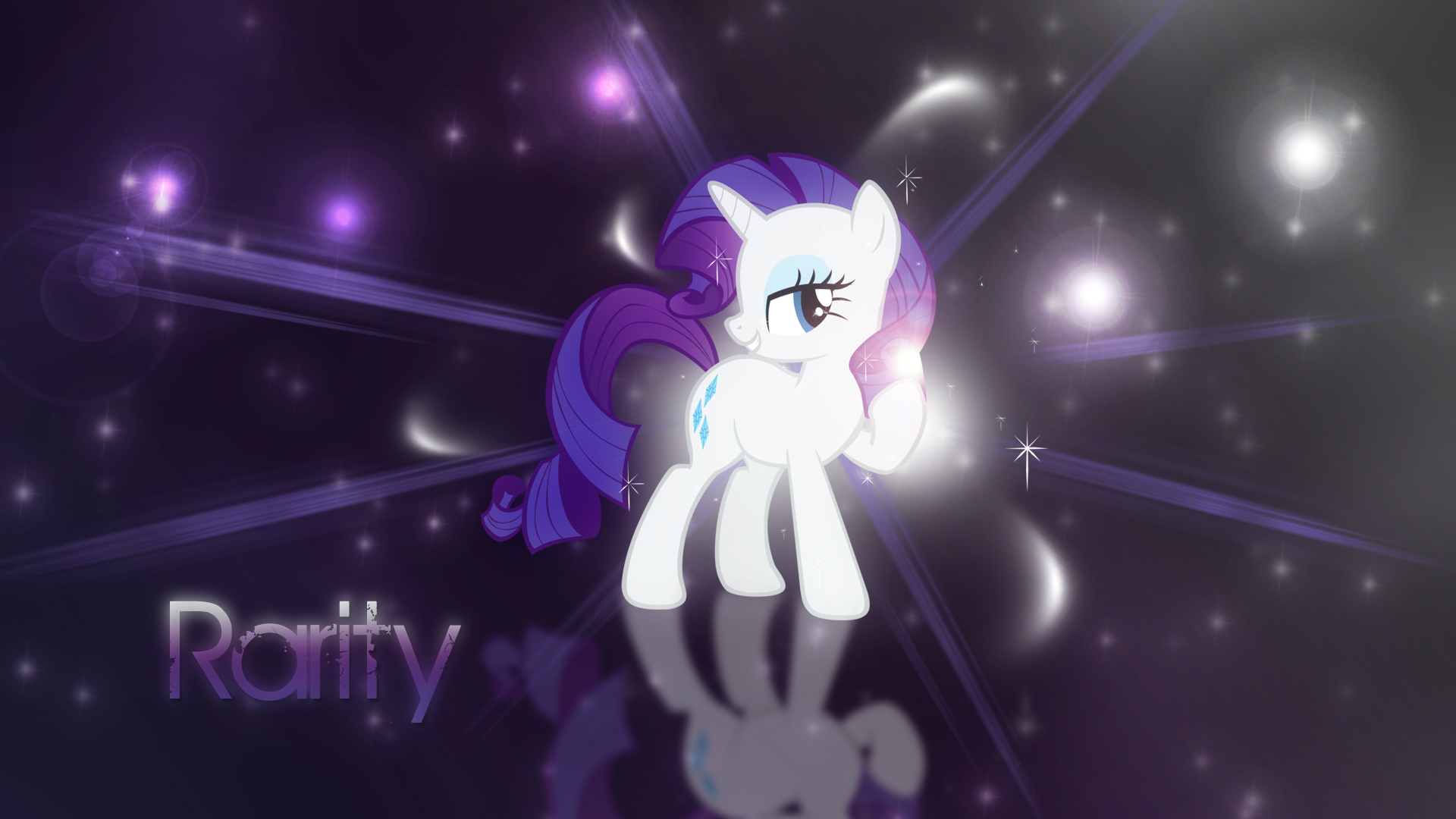 Rarity Spotlight Wallpaper by ShelltoonTV and WazerX