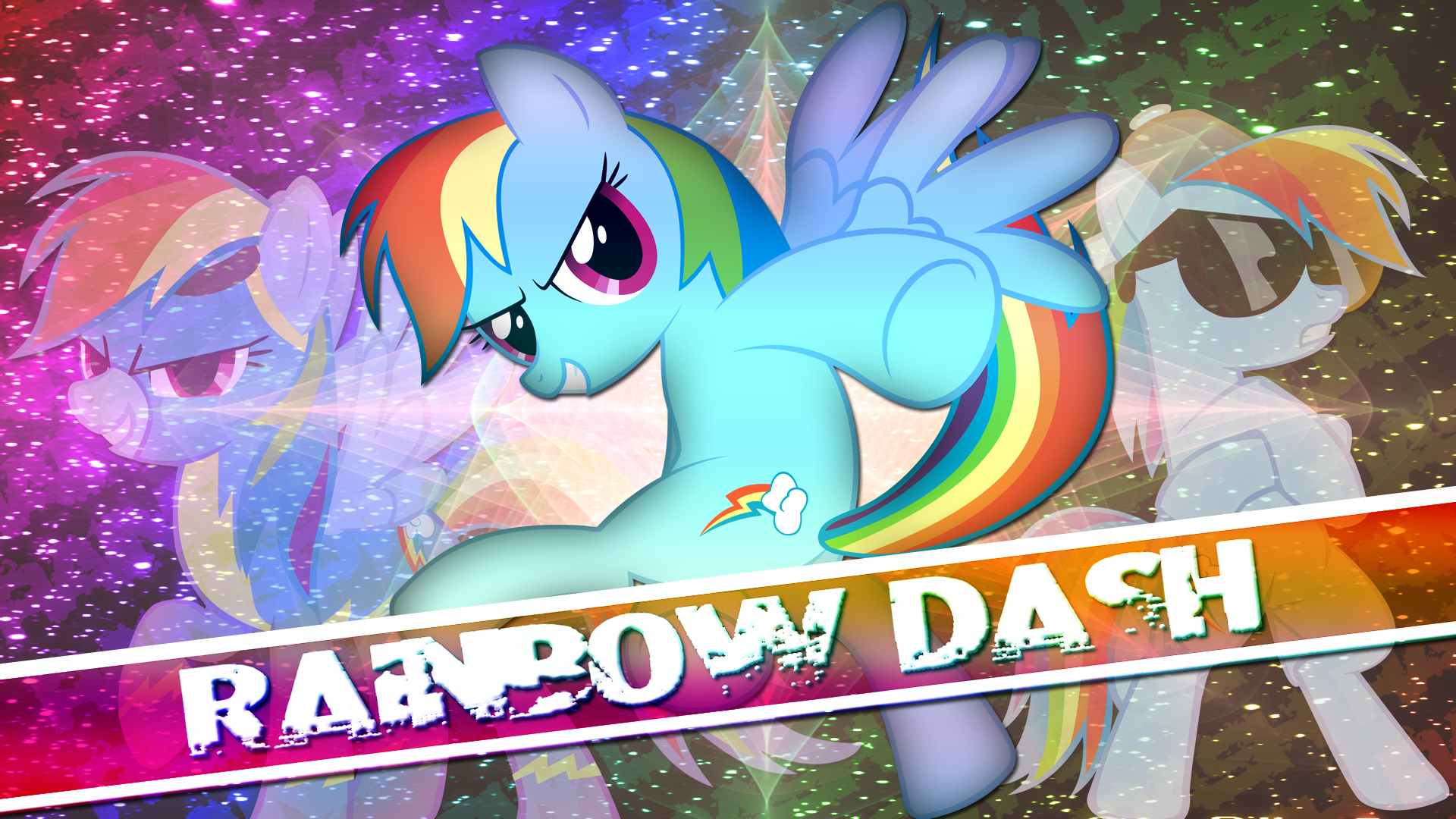 Rainbow Dash Wallpaper by Aeroflyte, drewdini, SierraEx and TygerxL