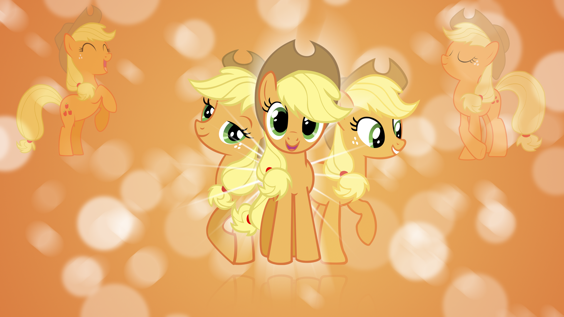 Applejack 'Bubbles!' Wallpaper by BlueDragonHans, extreme-sonic, geekywebman, kitsuneymg, Shelmo69 and Tigersoul96