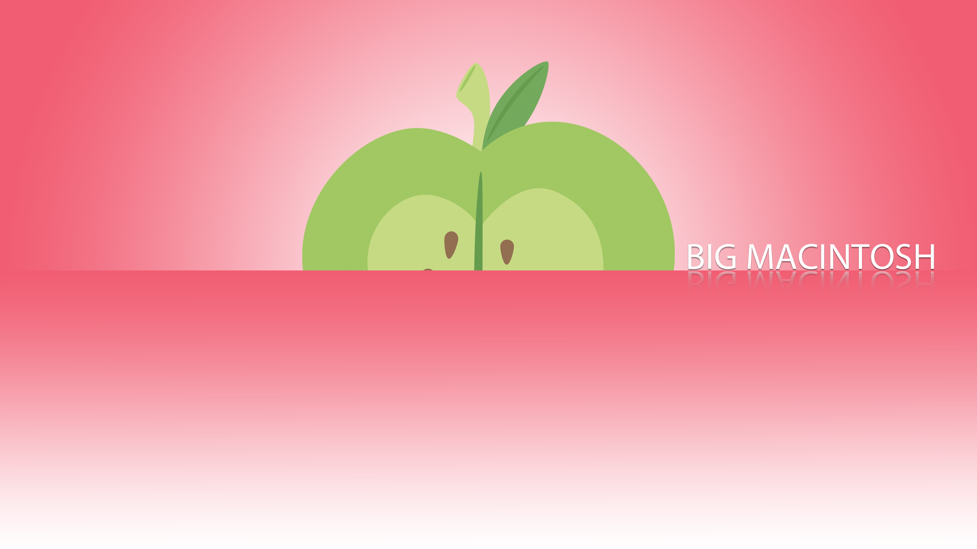 Big Macintosh Minimalistic Wallpaper by BlueDragonHans