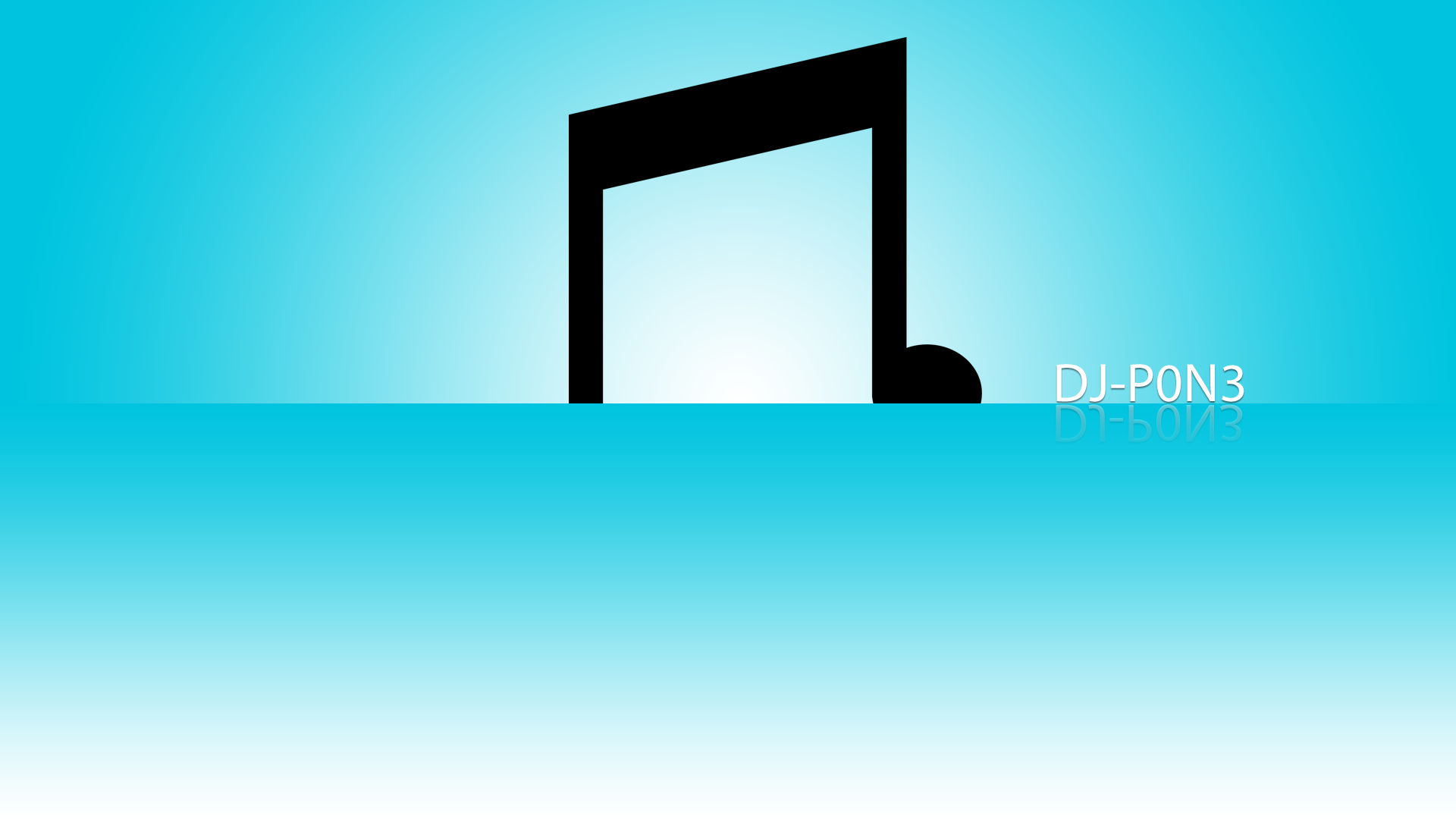 DJ-P0N3 Minimalistic Wallpaper by BlueDragonHans and The-Smiling-Pony