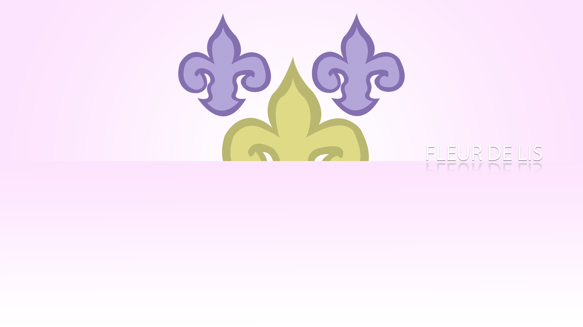 Fleur de Lis Minimalistic Wallpaper by BlueDragonHans and InternationalTCK