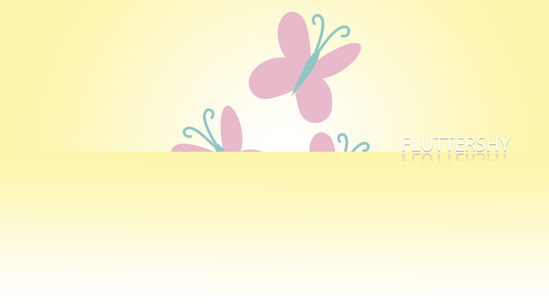 Fluttershy Minimalistic Wallpaper by BlueDragonHans