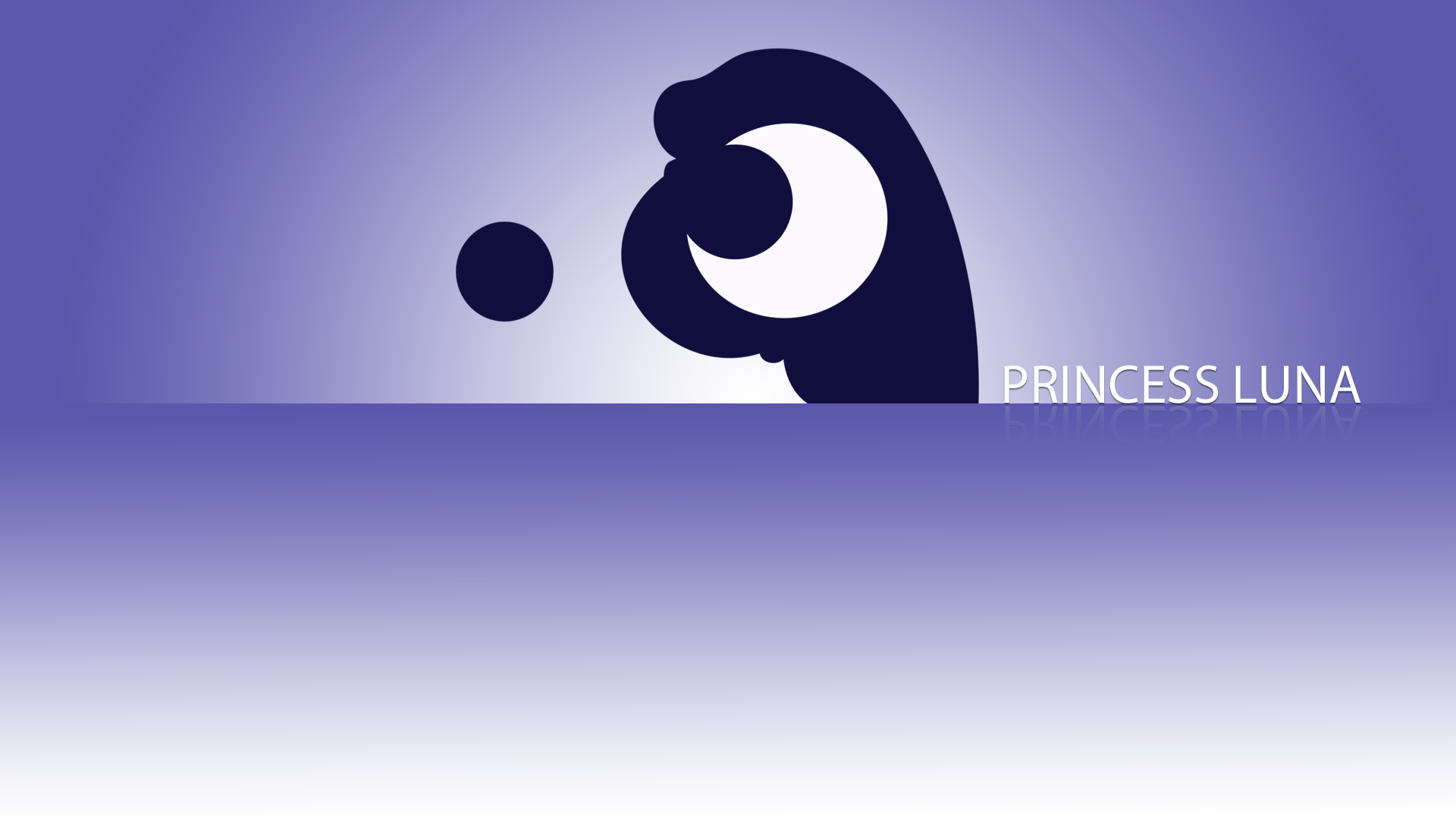 Princess Luna Minimalistic Wallpaper by BlueDragonHans and The-Smiling-Pony