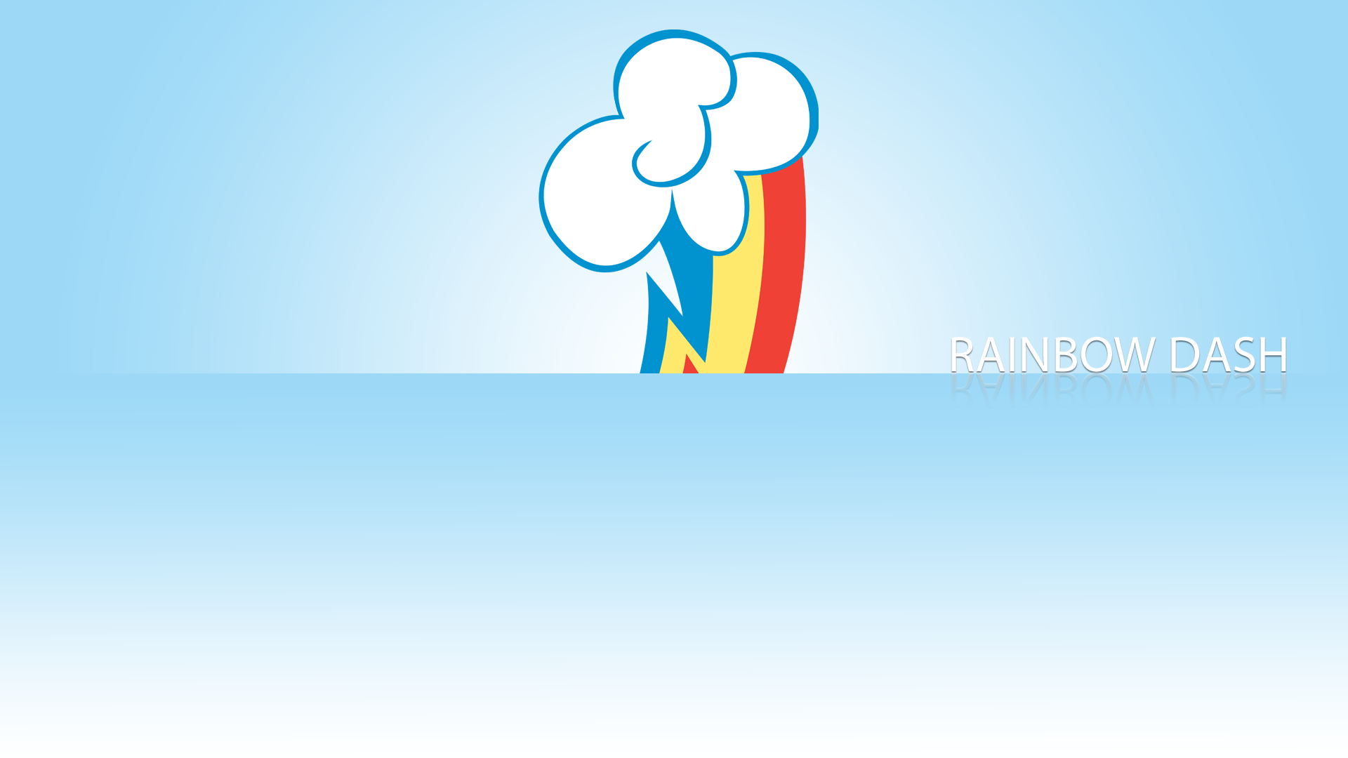 Rainbow Dash Minimalistic Wallpaper by BlueDragonHans