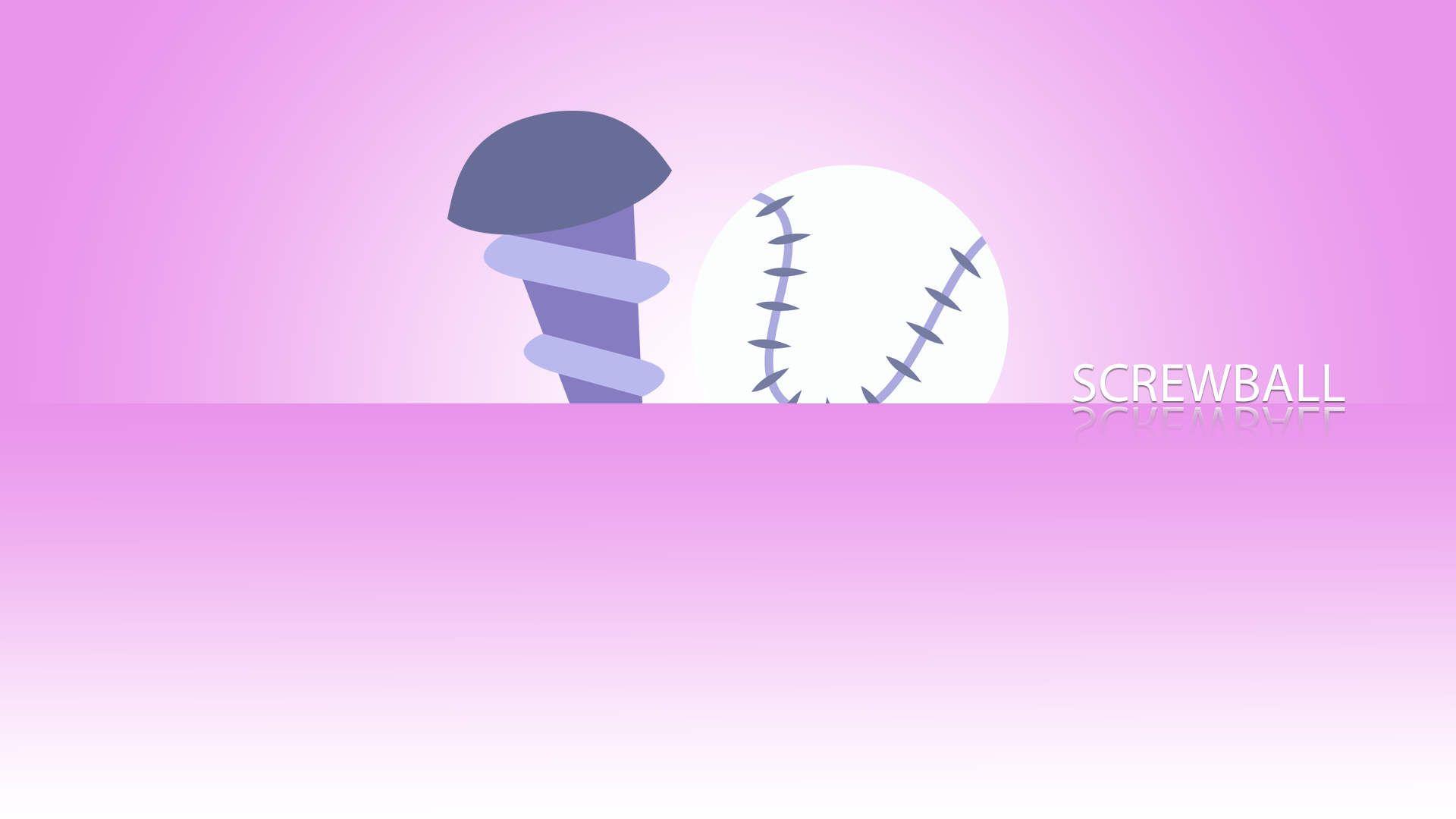 Screwball Minimalistic Wallpaper by BlueDragonHans and The-Smiling-Pony