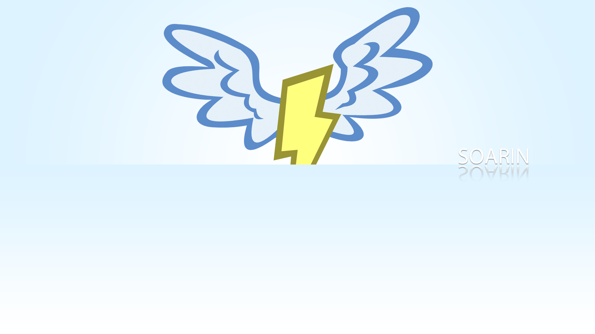 Soarin Minimalistic Wallpaper by BlueDragonHans and The-Smiling-Pony