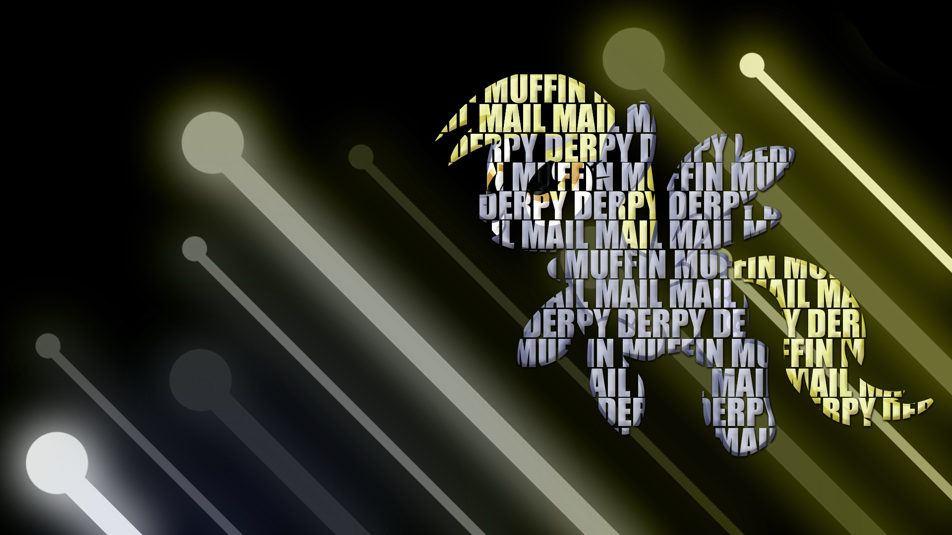 Derpy Text Wallpaper by BlueDragonHans and SierraEx