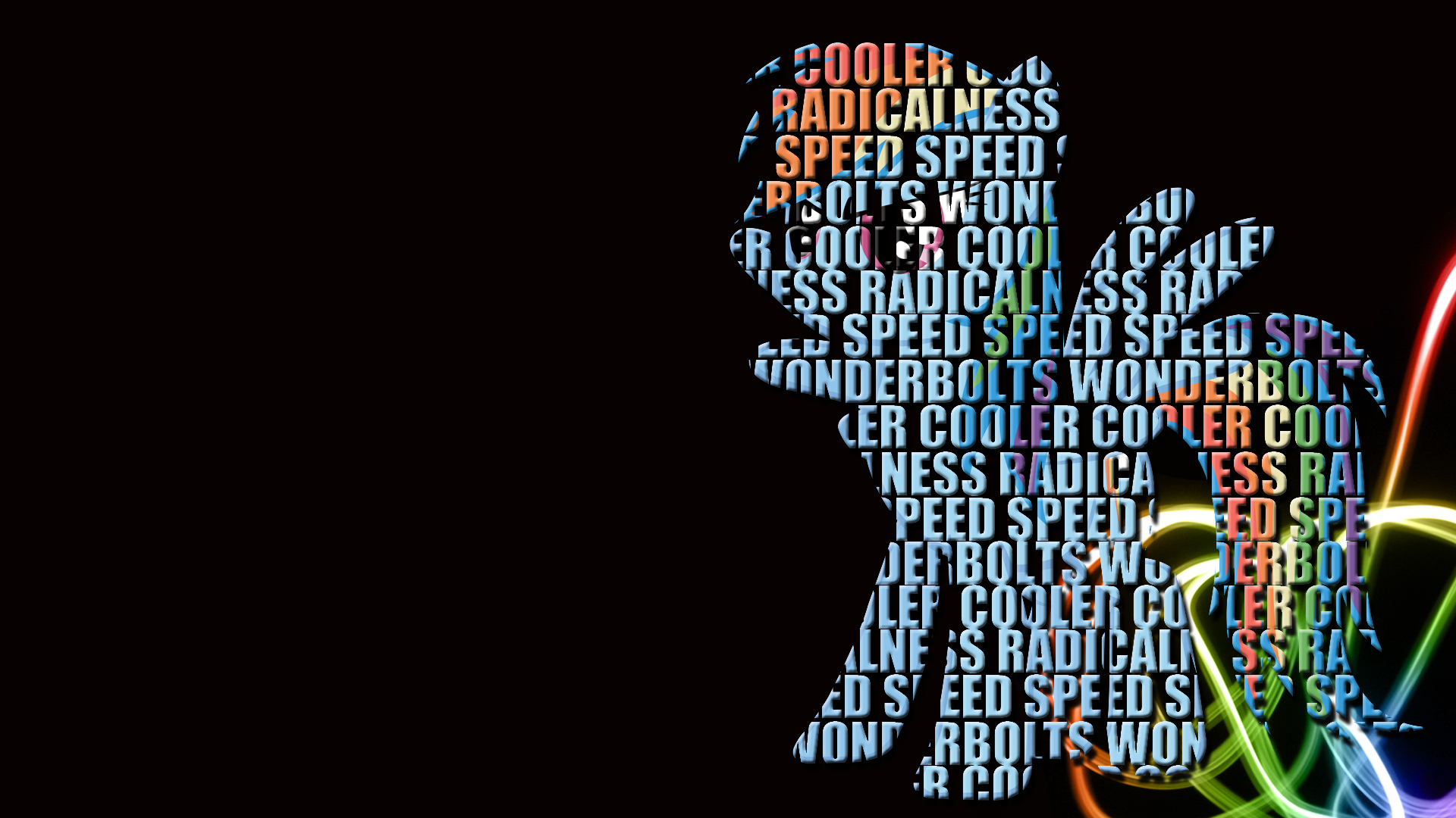 Rainbow Dash Text Wallpaper by BlueDragonHans and sashabunnybutt