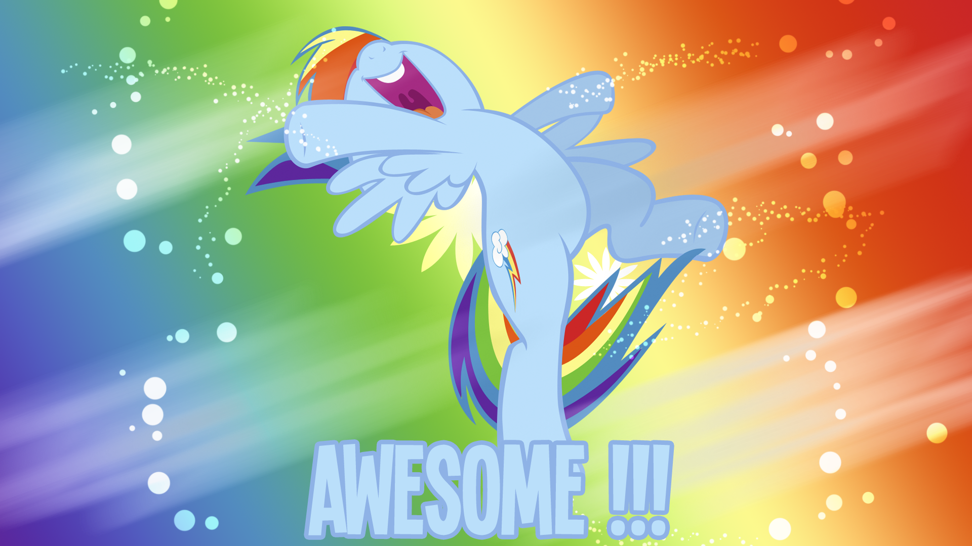 Awesome Rainbow Dash Wallpaper by BlueDragonHans and Takua770