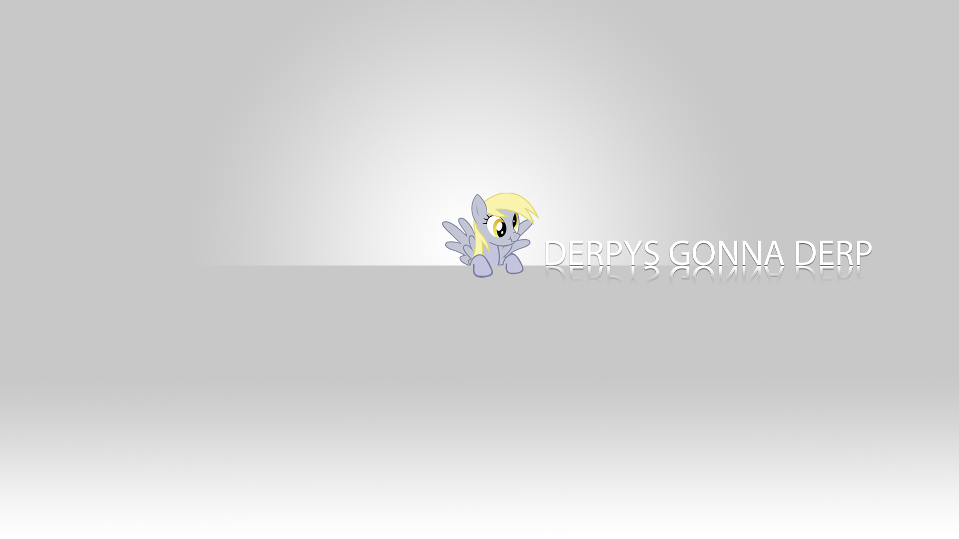 Derpys Gonna Derp Minimalistic Wallpaper by BlueDragonHans
