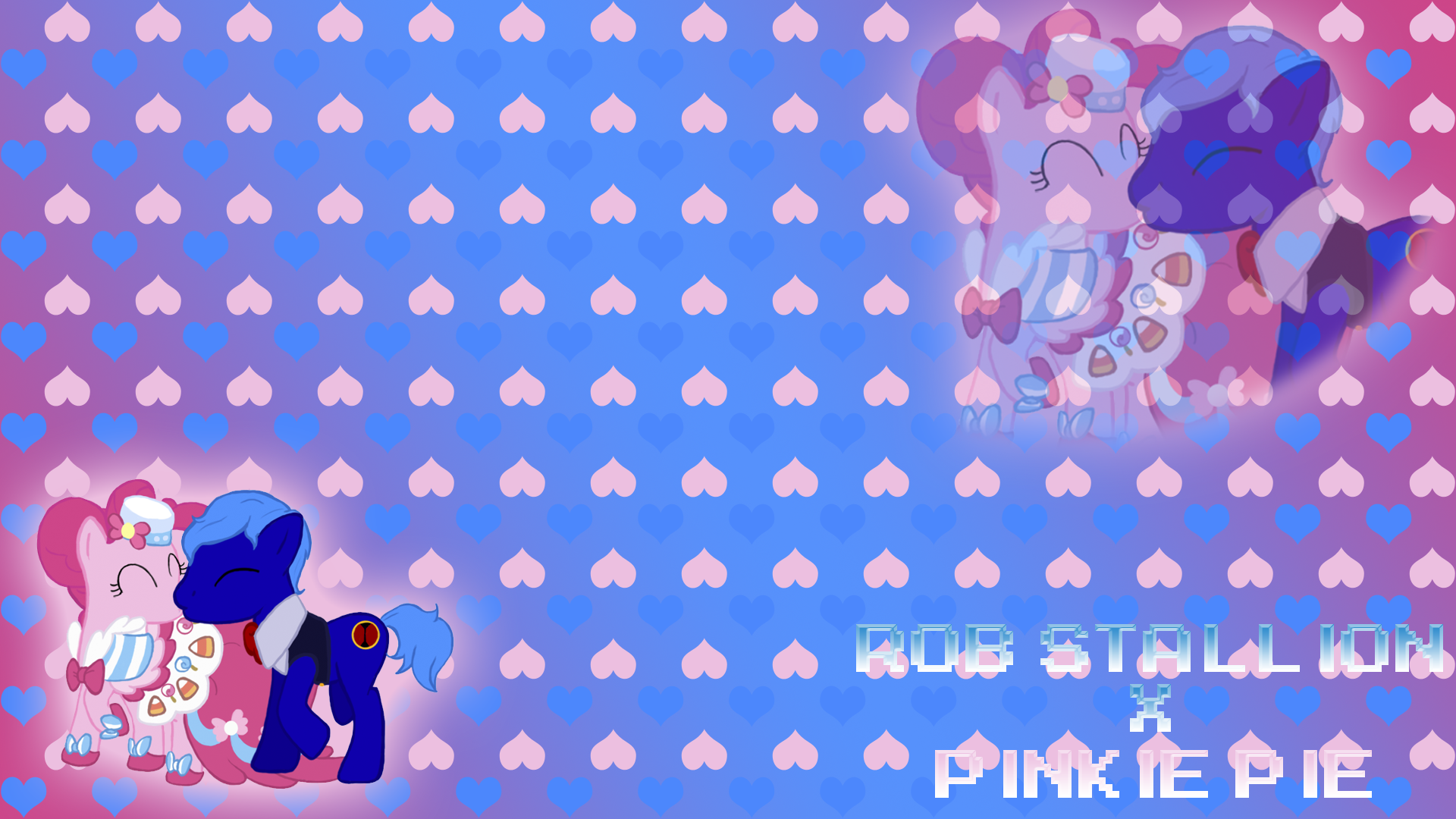 Rob Stallion x Pinkie Pie -OC Pony- by BlueDragonHans and KathyHauser