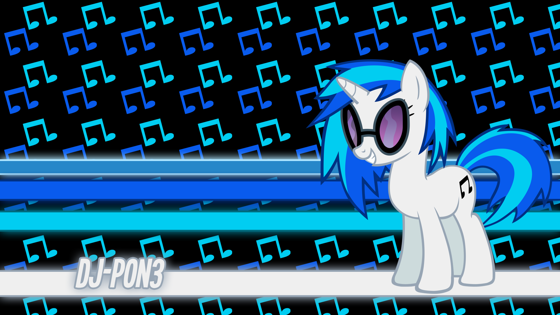 Vinyl Scratch DJ-P0N3 Wallpaper by BlueDragonHans and ikillyou121