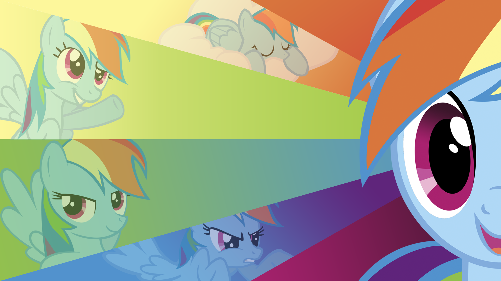 Dashie New Wallpaper by BlueDragonHans, Capnpaddy, CSMLP, stricer555 and Versilaryan