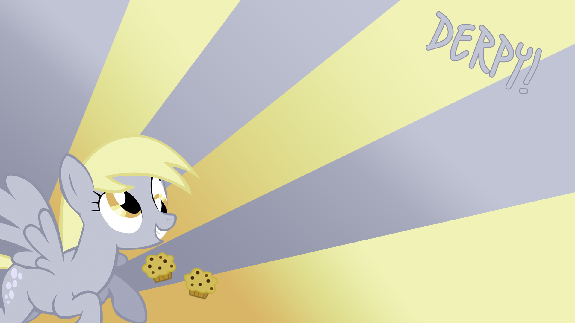 Derpy Hooves Loves Muffins Wallpaper by BlueDragonHans and SierraEx