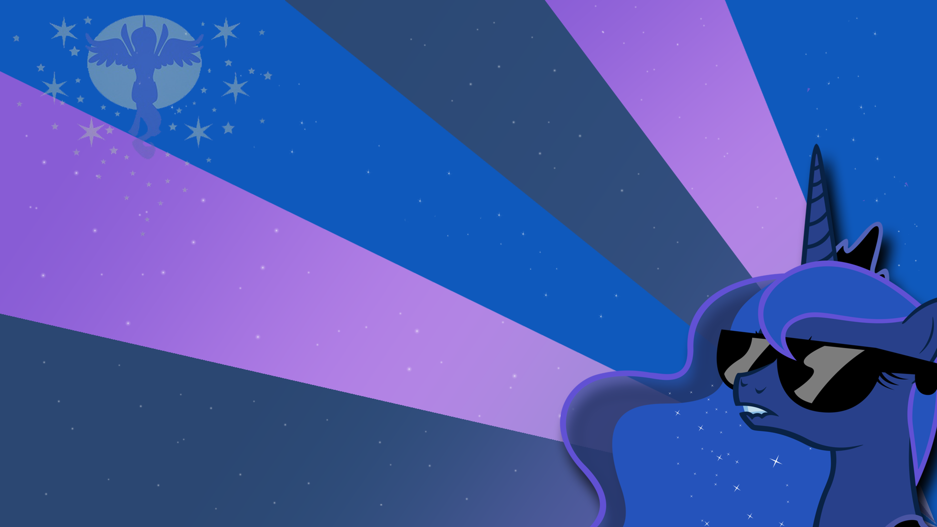 Princess Luna Moonrise Wallpaper HaRtBiTs Edition by BlueDragonHans and Santafer