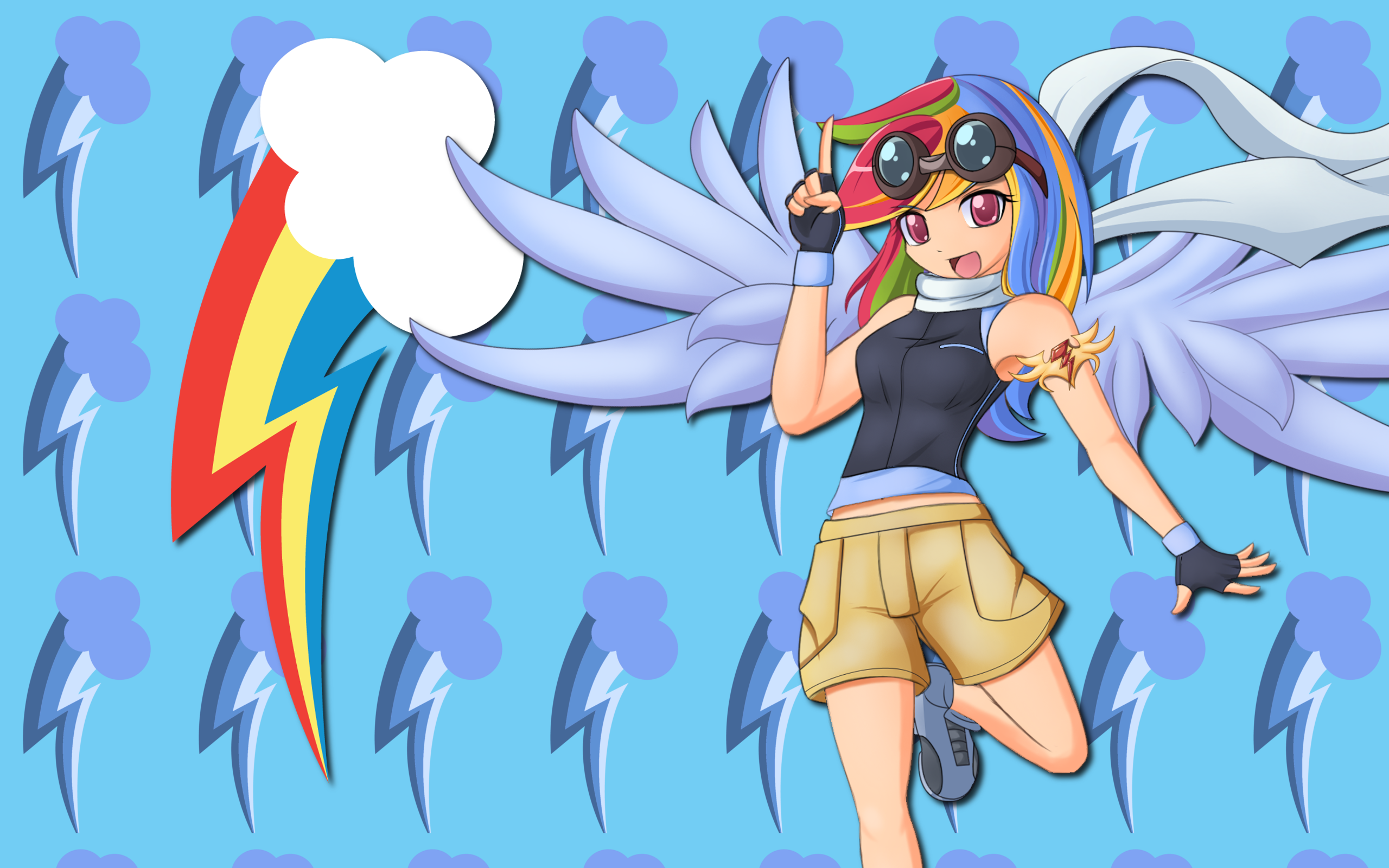 Human Rainbow Dash WP by AliceHumanSacrifice0, ooklah and Seiryuga