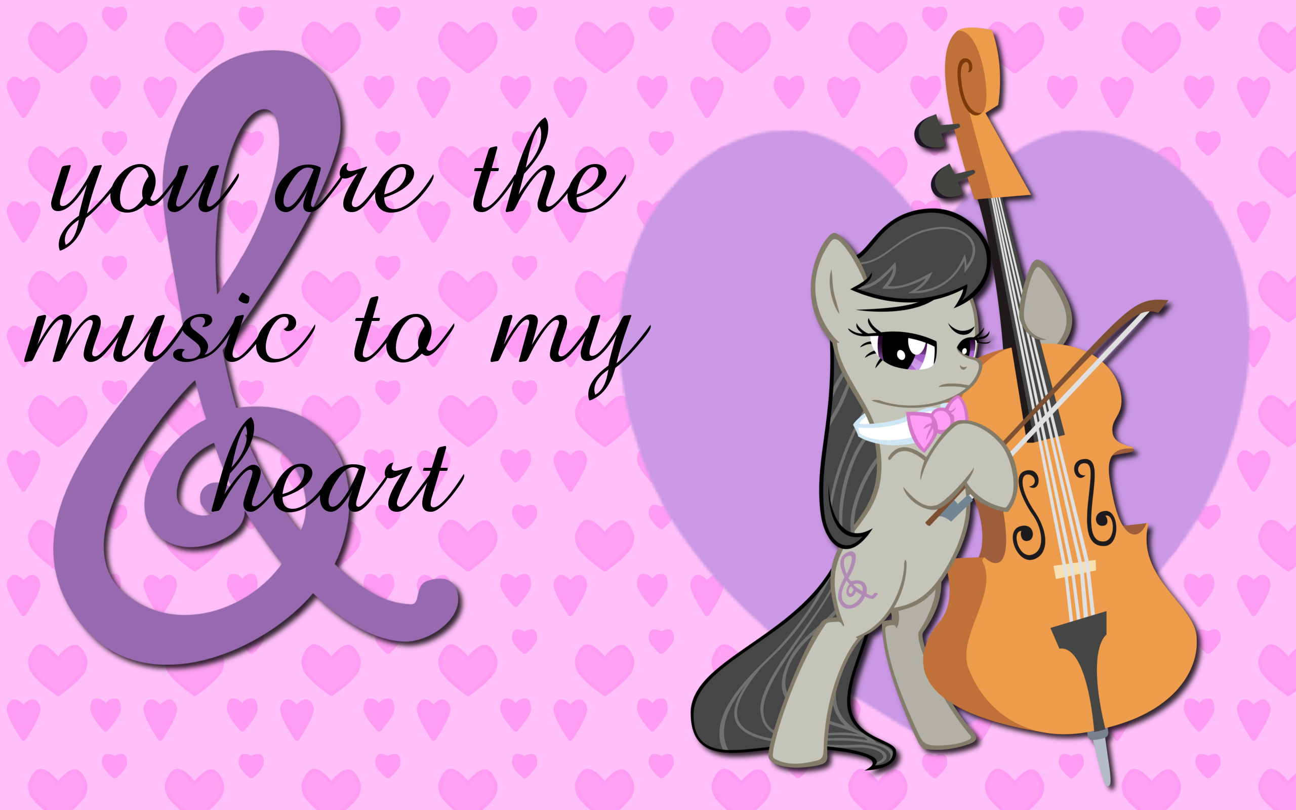 Valentines Day Octavia WP by AliceHumanSacrifice0, MoongazePonies and The-Smiling-Pony