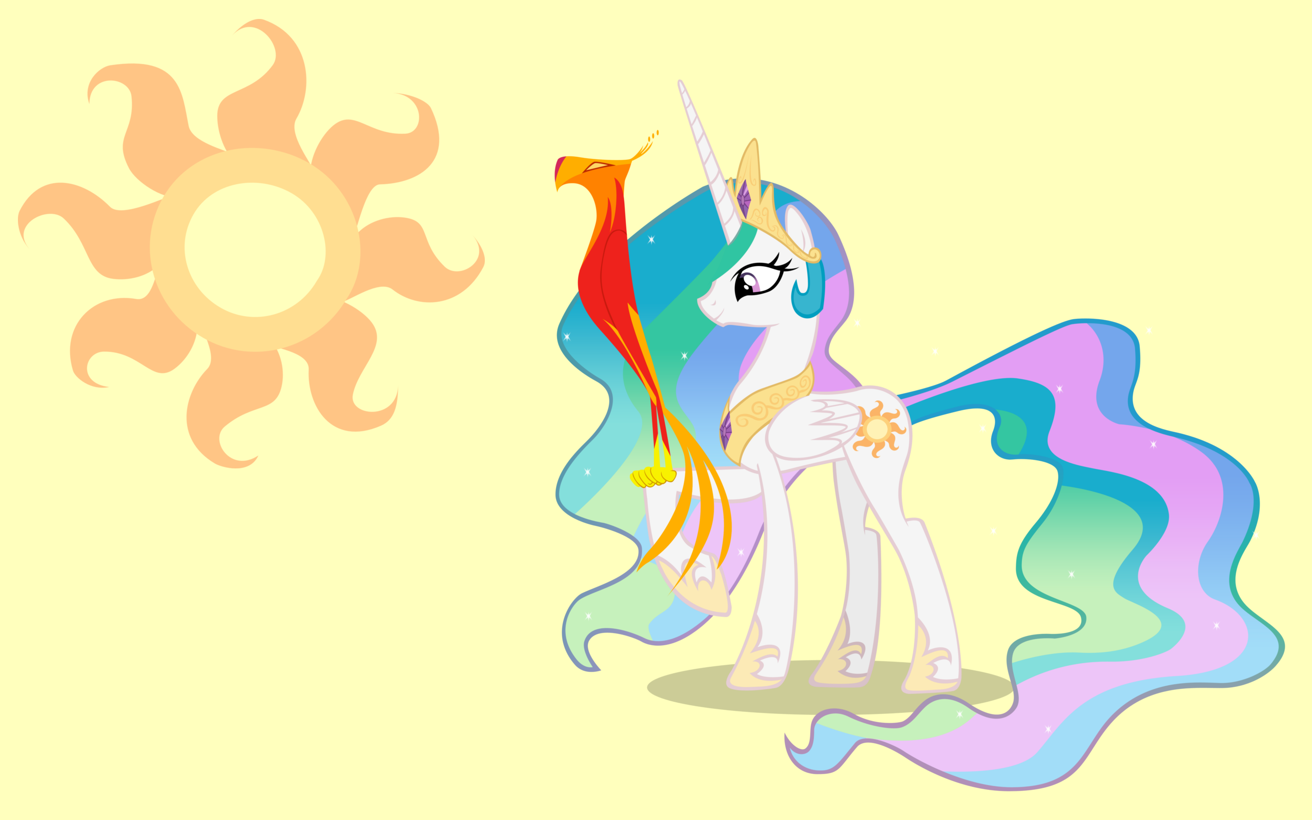 Princess Celestia wall paper by AliceHumanSacrifice0