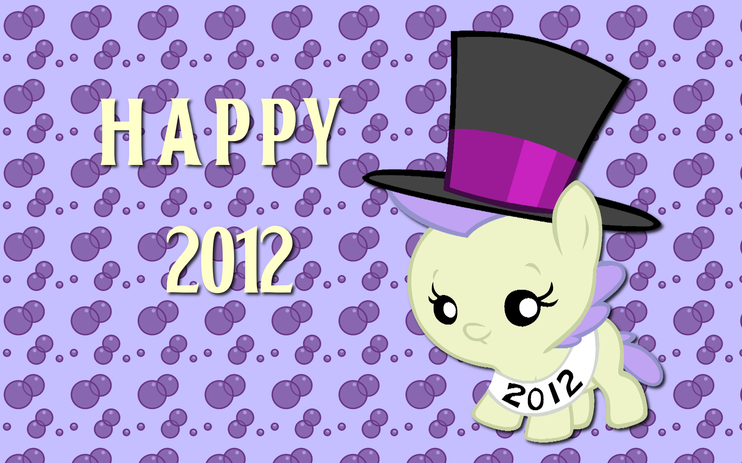 Happy 2012 Cream Puff WP by AliceHumanSacrifice0 and Bronyboy